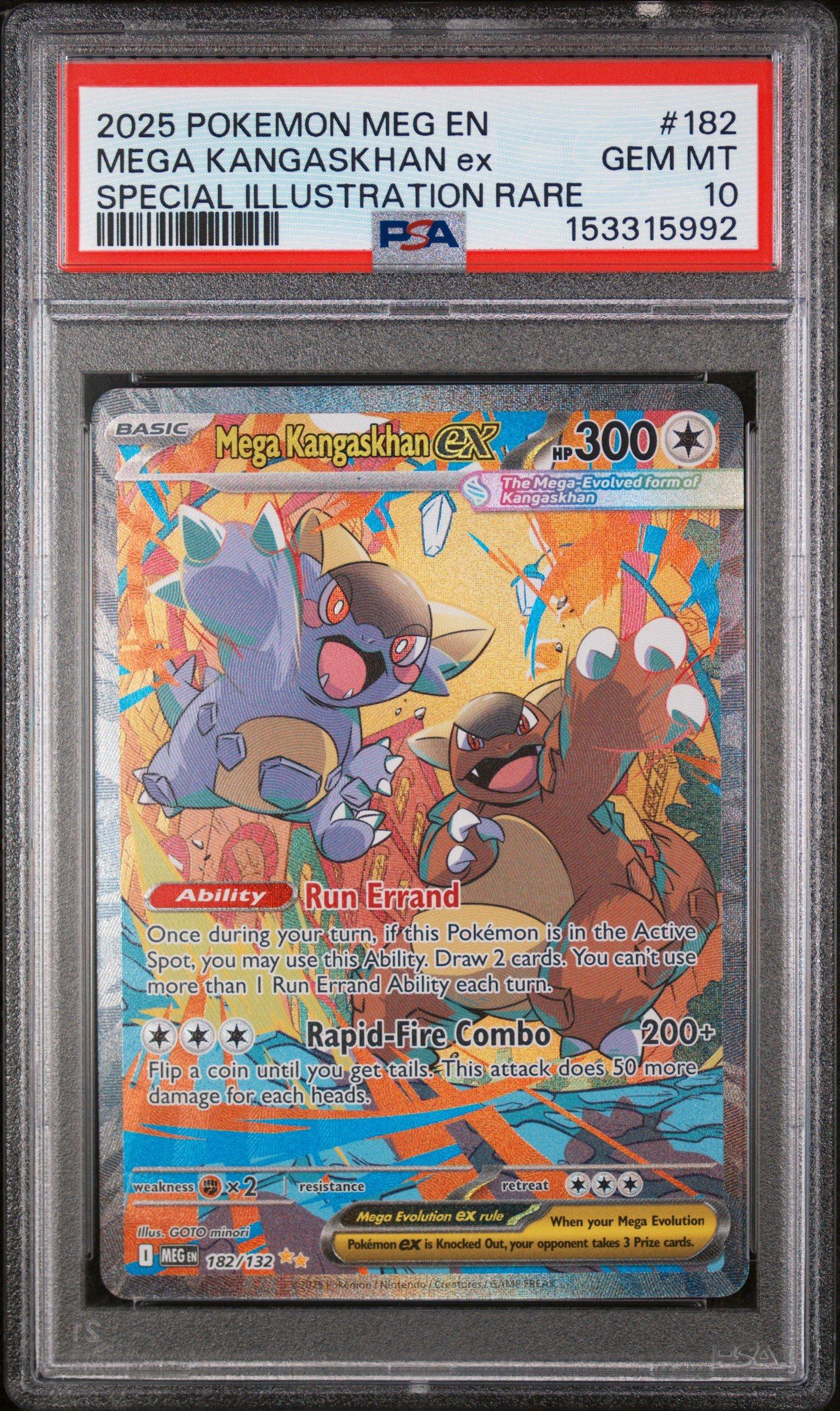 2025 Pokemon Meg En-mega Evolution 182 Mega Kangaskhan Ex Special