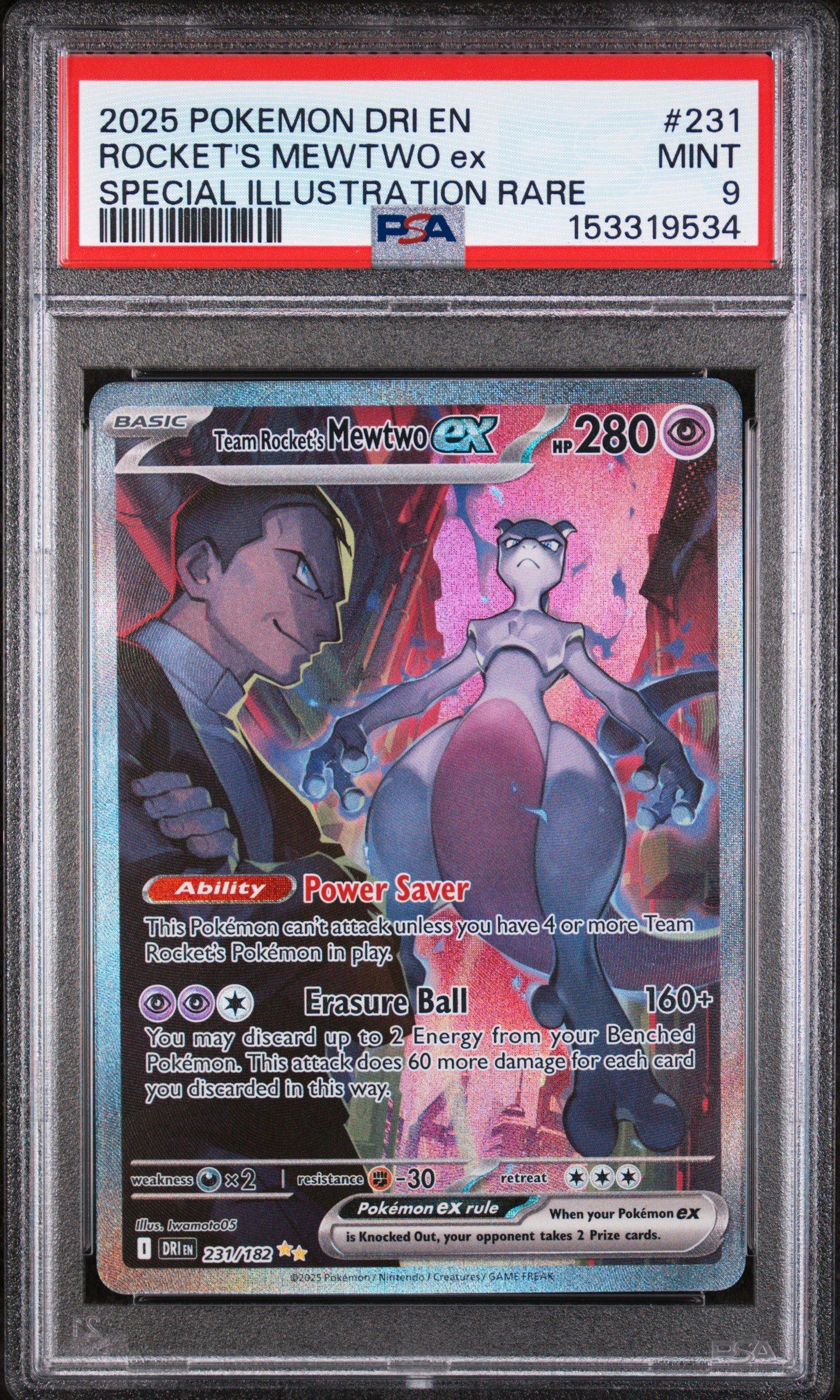 2025 Pokemon Dri En-destined Rivals 231 Team Rocket's Mewtwo Ex