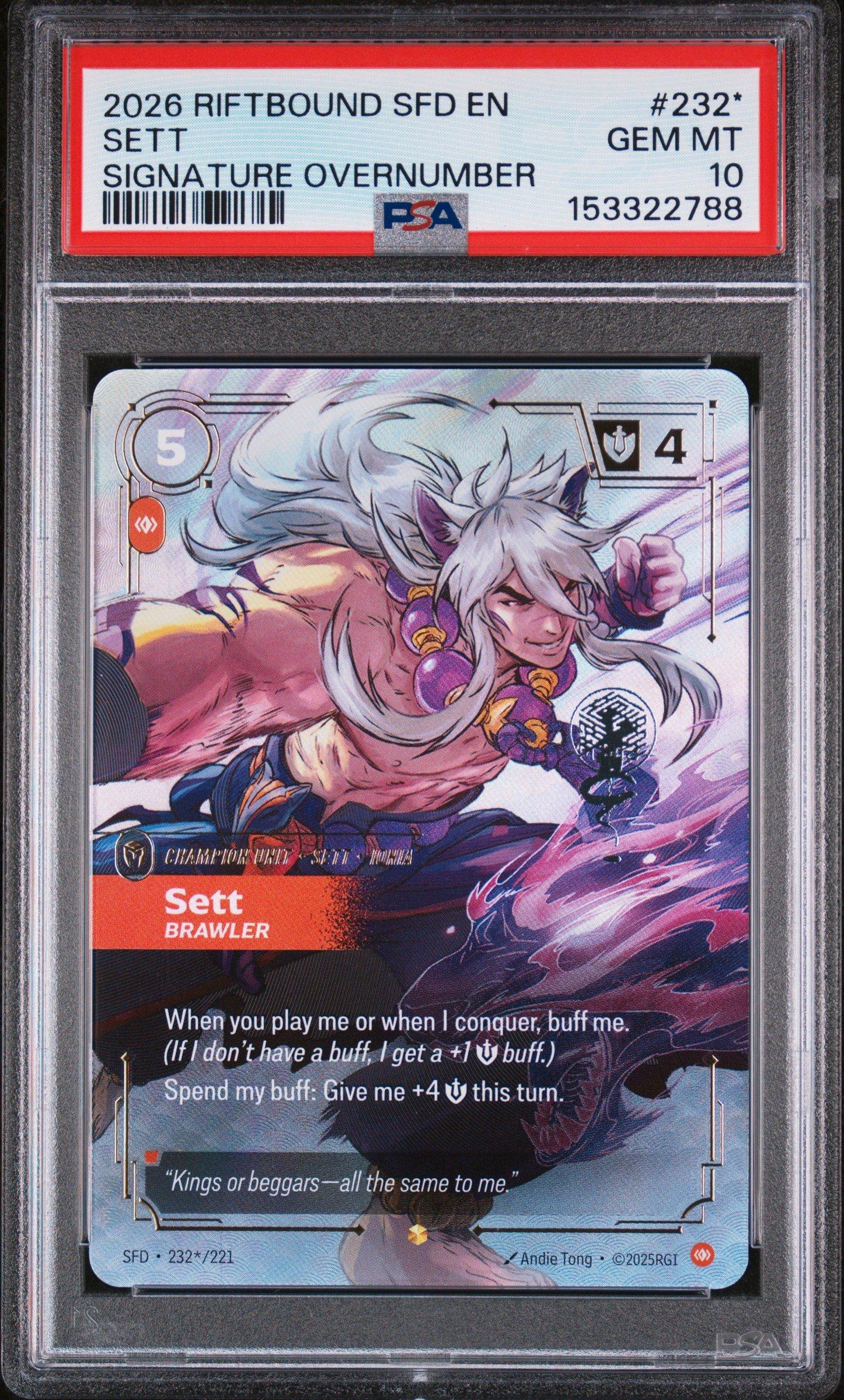 2026 Riftbound: League Of Legends Sfd-spiritforged 232* Sett