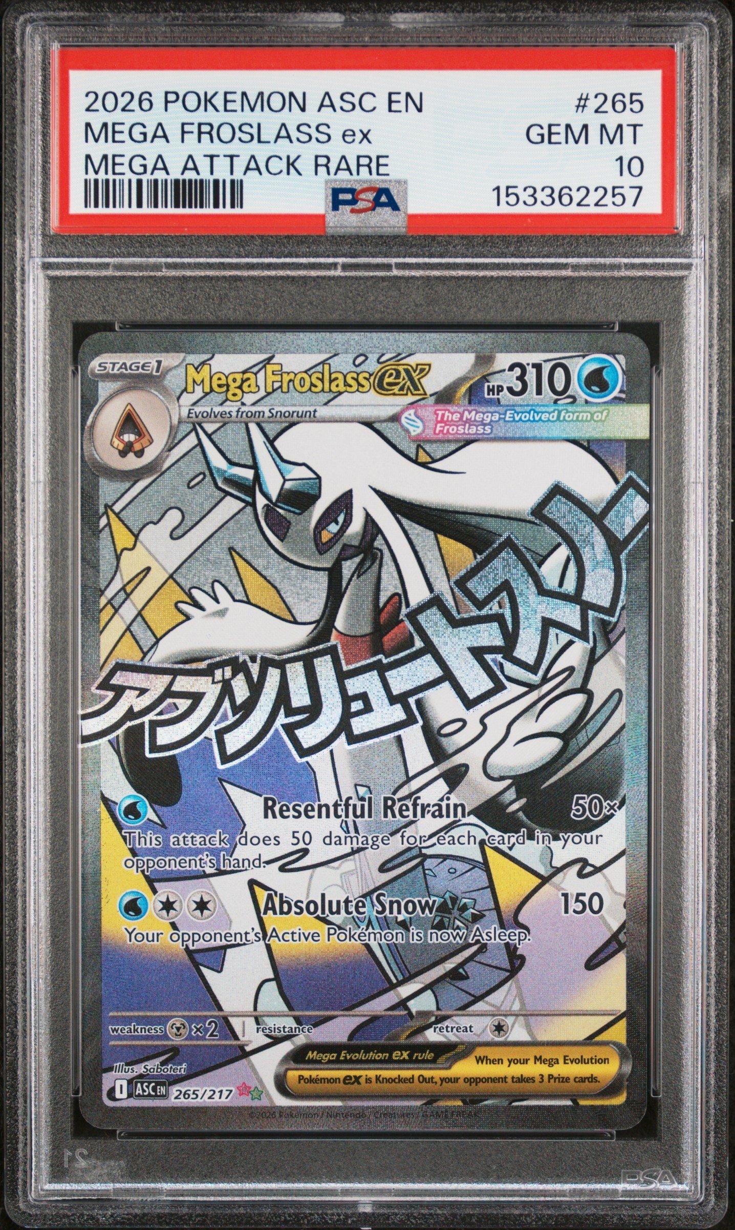 N♡a 2026 Pokemon Asc En-ascended Heroes 265 Mega Froslass Ex Mega