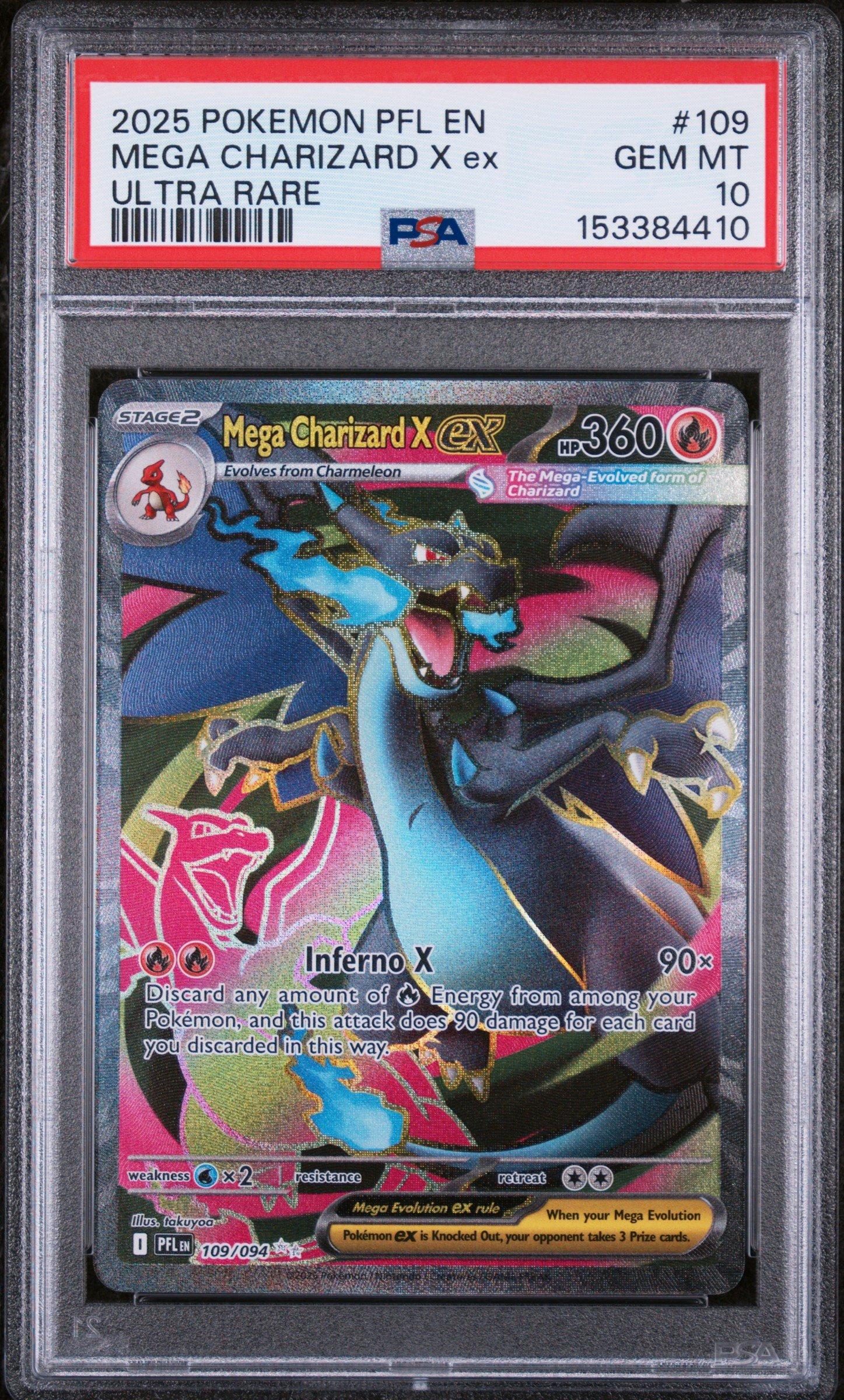 graded charizard pokemon card TCG Card: 2021 VMAX English #107 PSA 10  Vancity CJ Trading Cards This specific card features a stunning Charizard - [Holo, Graded PSA