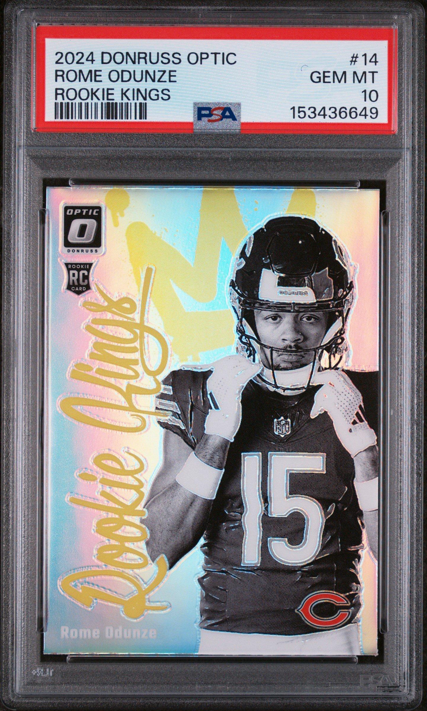 2024 Panini Donruss Optic Rookie Kings 14 Rome Odunze PSA 10