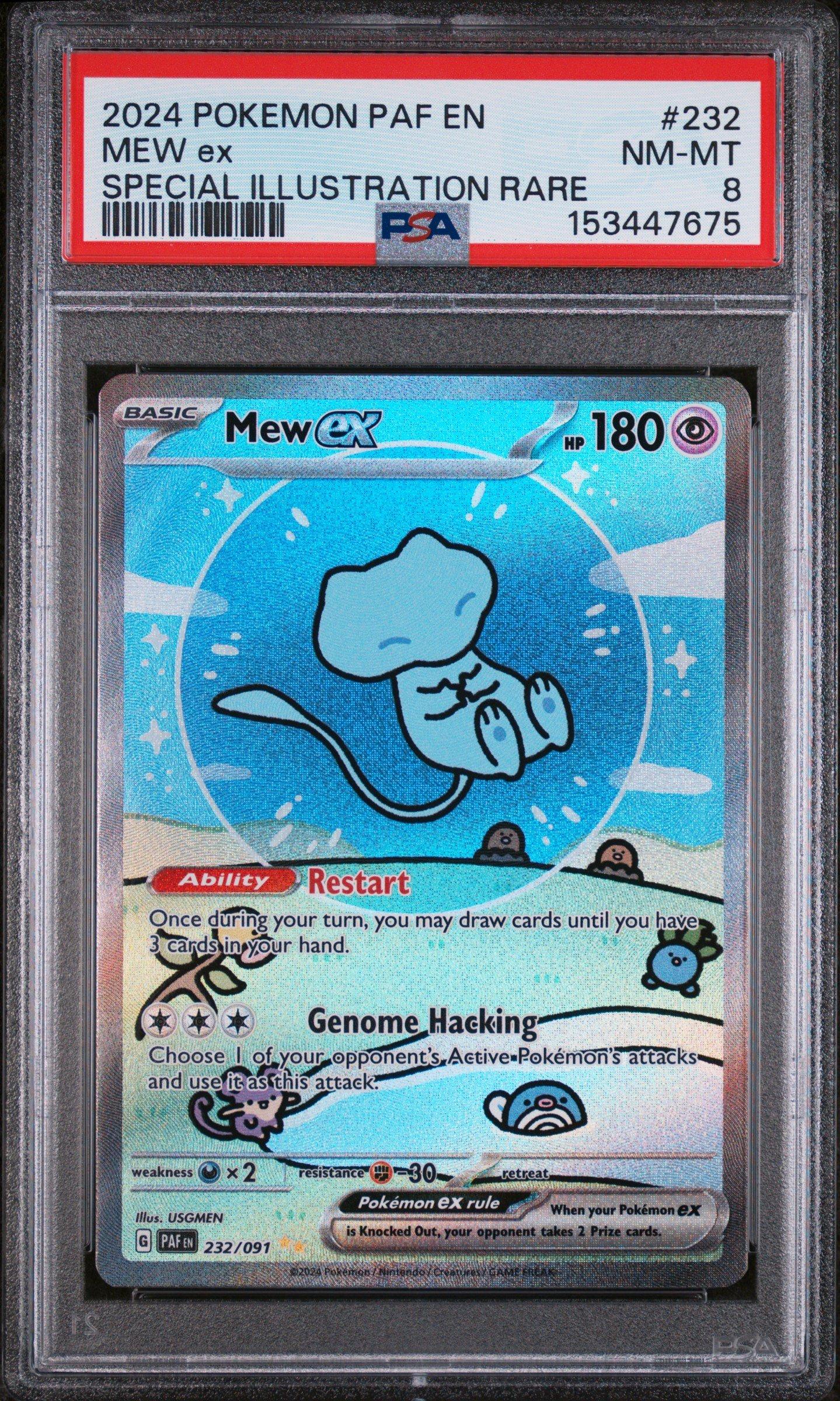 2024 Pokemon Paf En-paldean Fates 232 Mew Ex Special Illustration Rare PSA  8 Graded Card | GameStop
