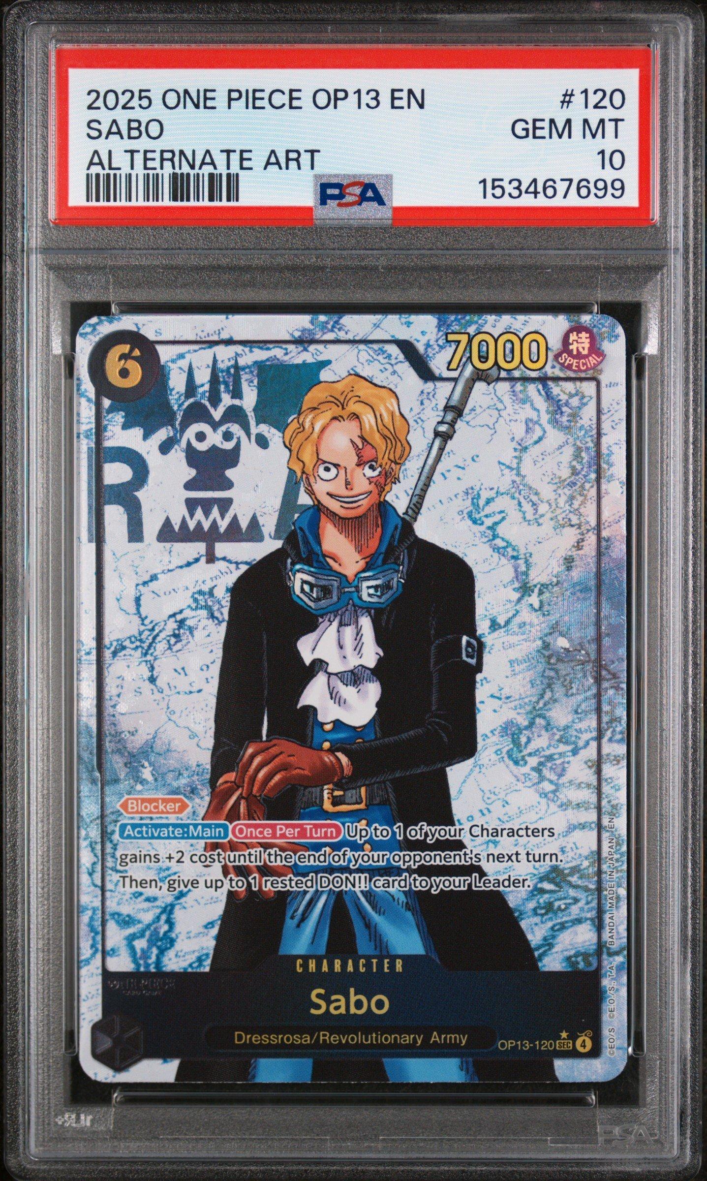 2025 One Piece Op13-carrying On His Will 120 Sabo Alternate Art