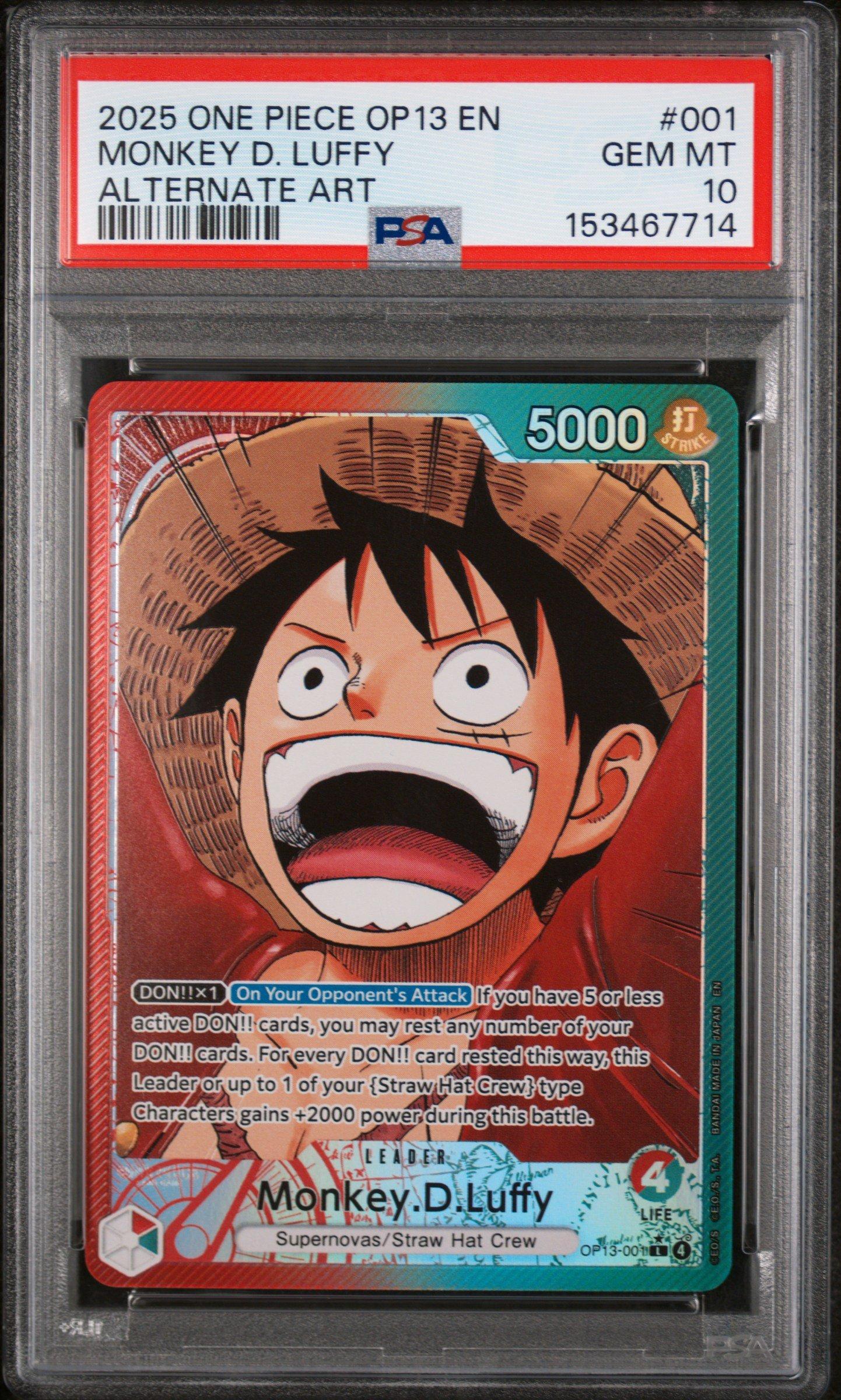 2025 One Piece Op13-carrying On His Will 001 Monkey D. Luffy