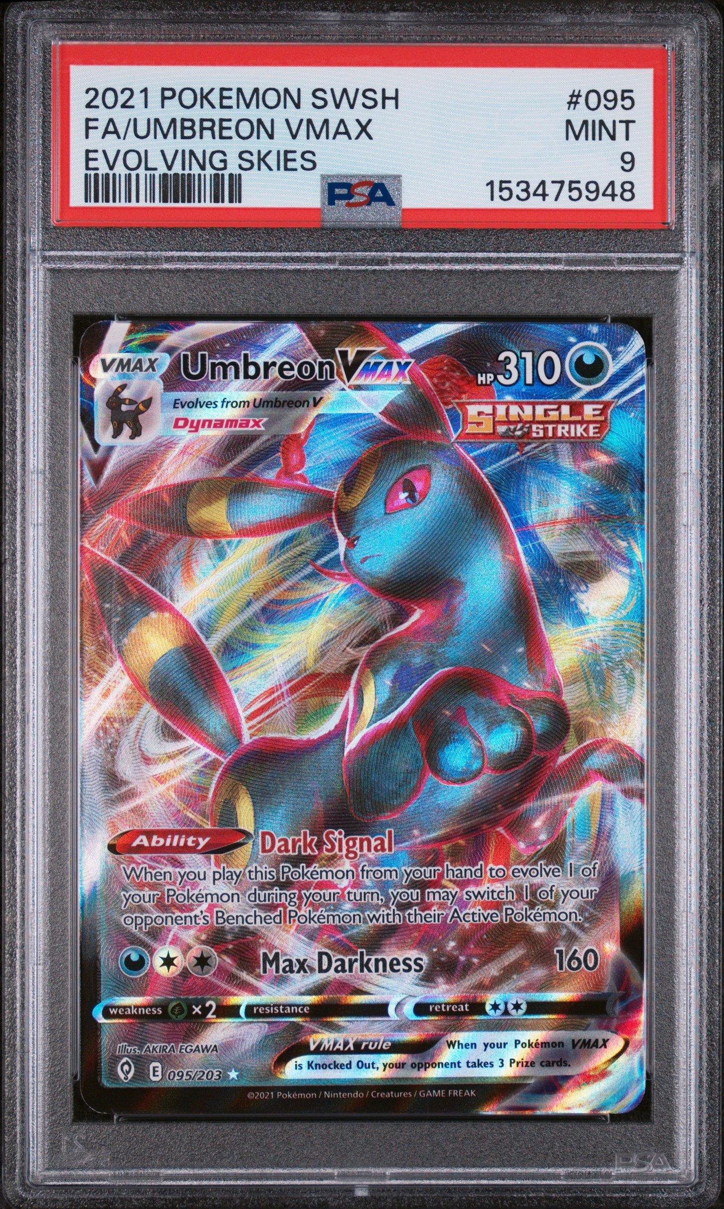 2021 Pokemon Sword & Shield Evolving Skies 095 Full Art/umbreon