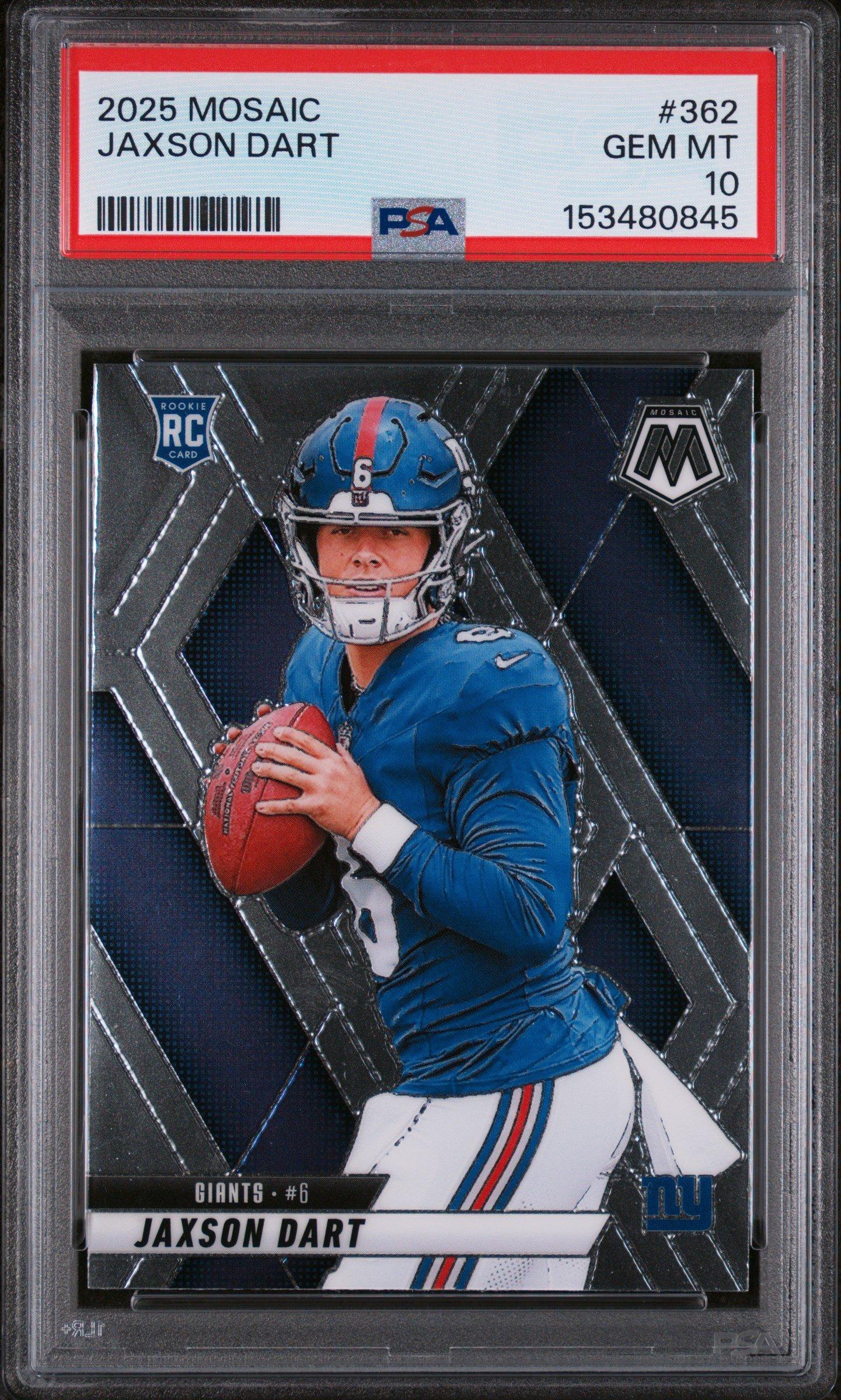 2025 Panini Mosaic 362 Jaxson Dart PSA 10 Graded Card | GameStop