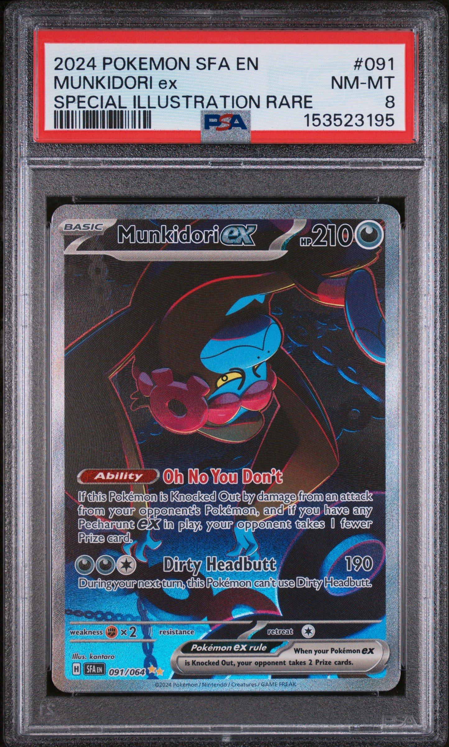 munkidori ex pokemon card rare cards for sale ex Pokemon Shrouded Fable Ultra Rare #083 PSA 9 this graded and authenticated card is the perfect way to showcase your collection. Pokemon card Munkidori ex -