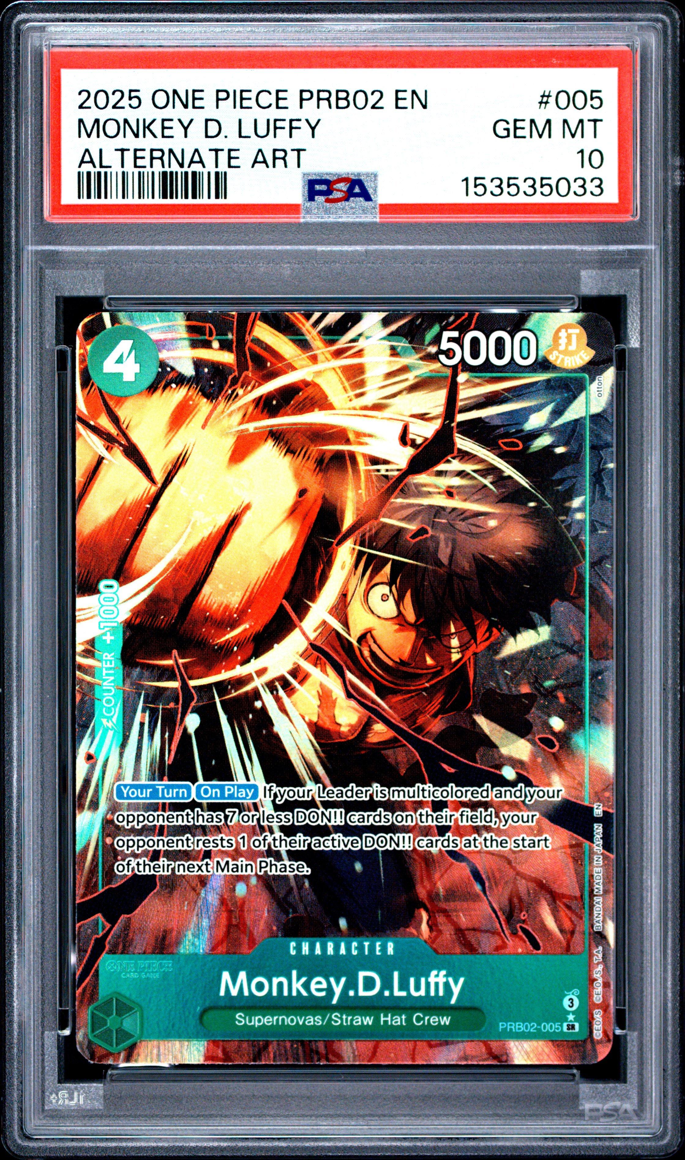 2025 One Piece Prb02-premium Booster -one Piece Card The Best- Vol