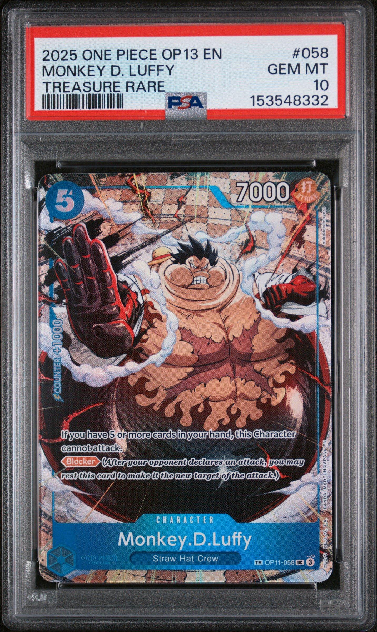 2025 One Piece Op13-carrying On His Will 058 Monkey D. Luffy