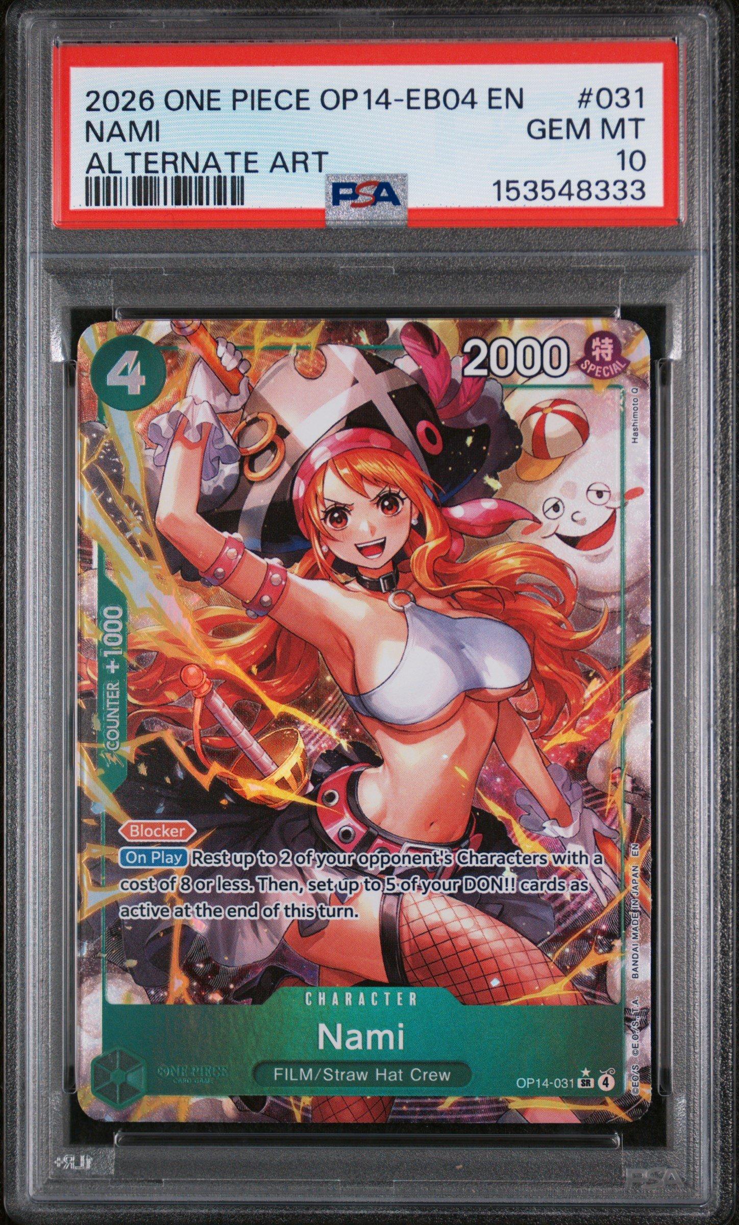 nami 2026 One Piece Op14-eb04-the Azure Sea's Seven 031 Nami Alternate