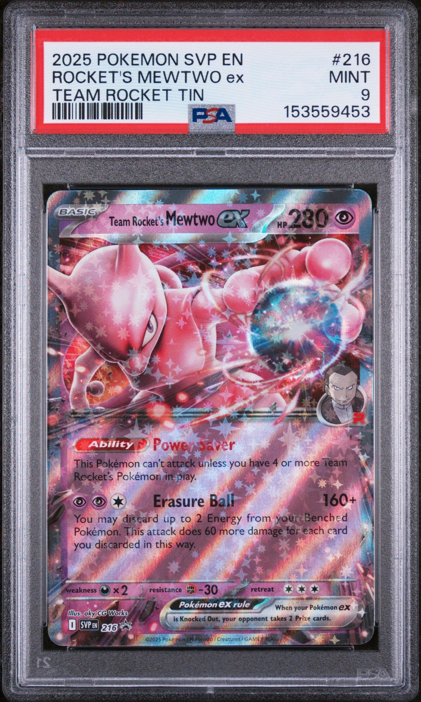 ポケカ　PSAセット 2025 Pokemon Svp En-sv Black Star Promo 216 Team Rocket's Mewtwo