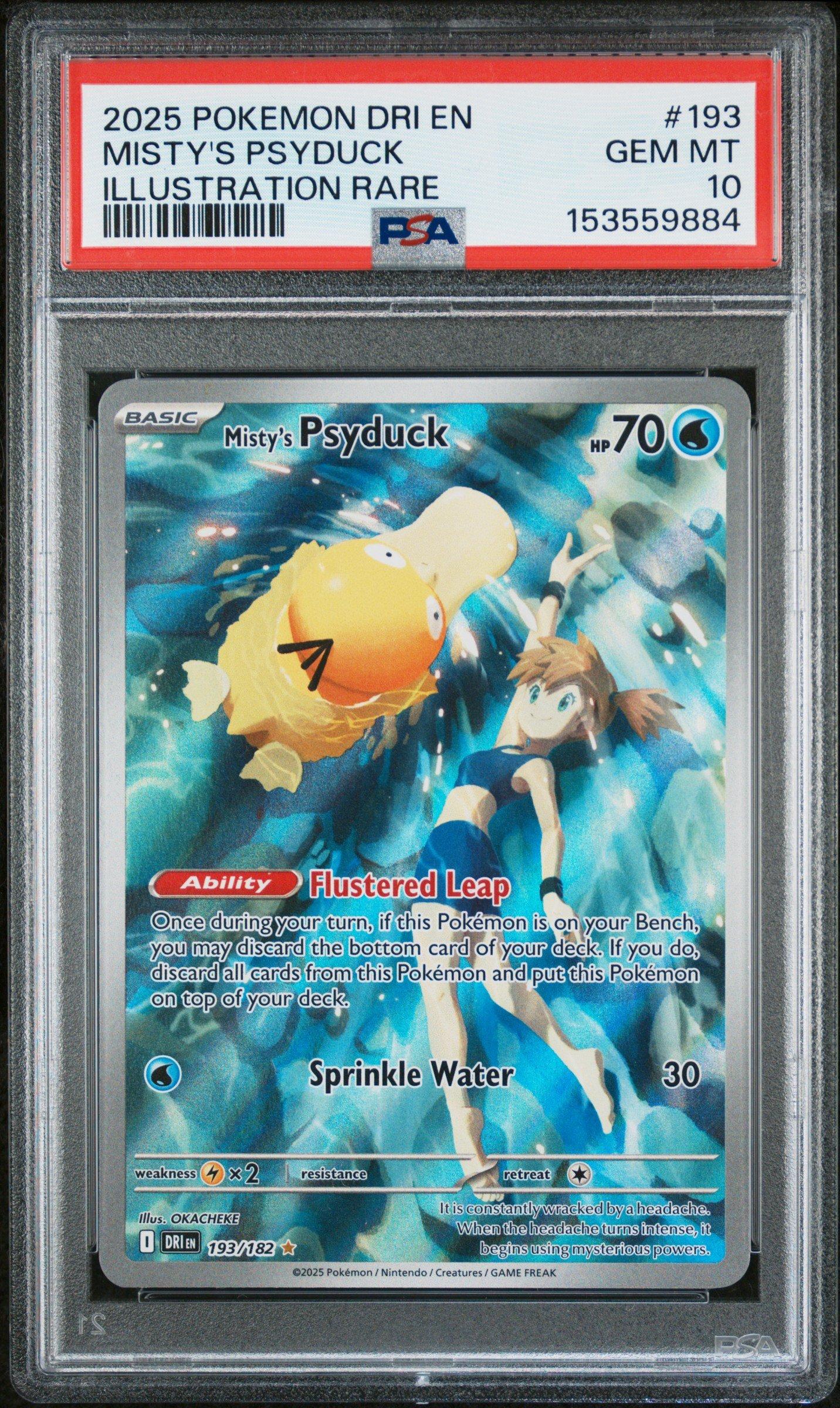 2025 Pokemon Dri En-destined Rivals 193 Misty's Psyduck