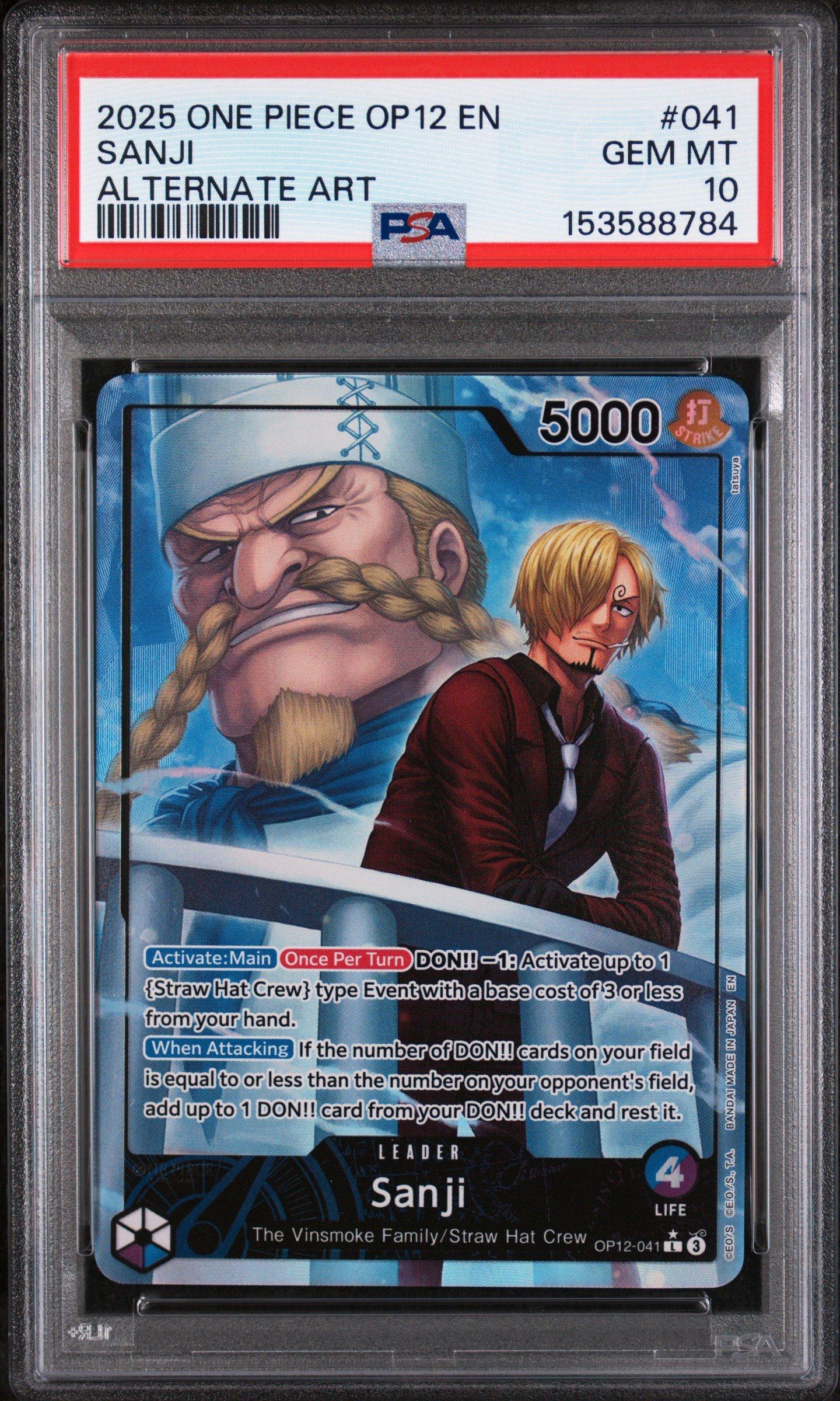 2025 One Piece Op12-legacy Of The Master 041 Sanji Alternate Art
