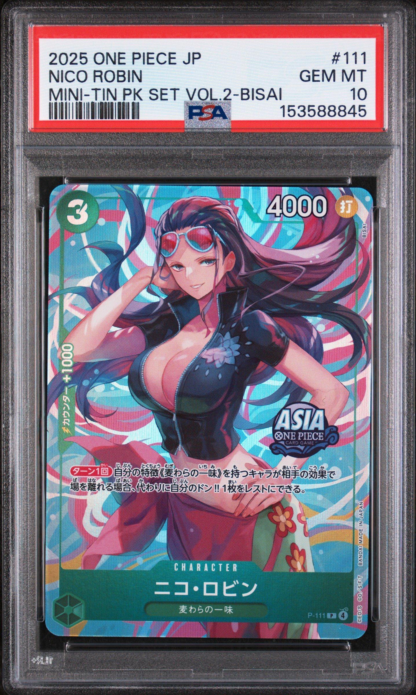 2025 One Piece Japanese Mini-tin Pack Set Vol.2 111 Nico Robin