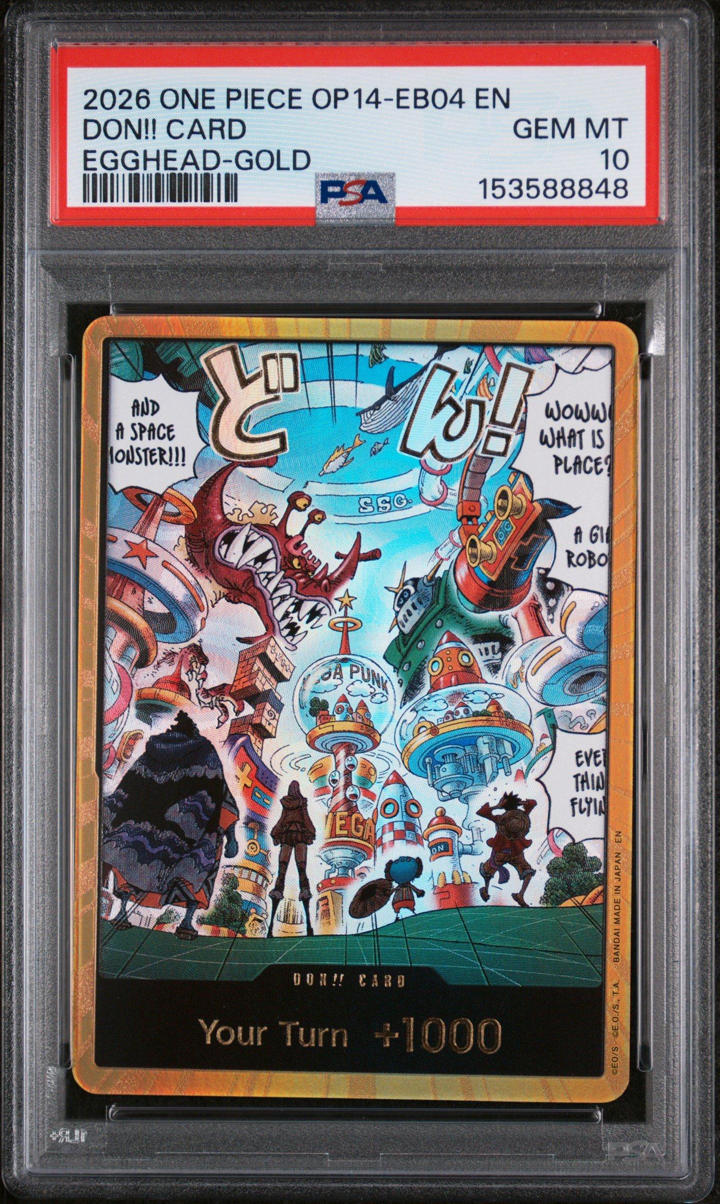 2026 One Piece Op14-eb04-the Azure Sea's Seven Don!! Card Egghead