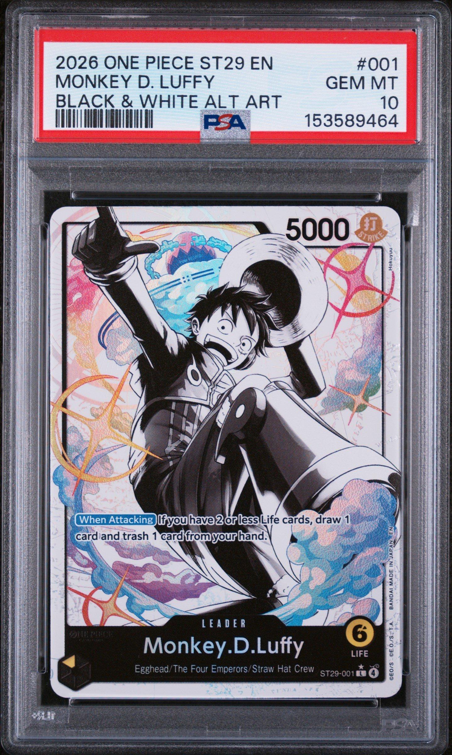 2026 One Piece Starter Deck St29-egghead 001 Monkey D. Luffy Black