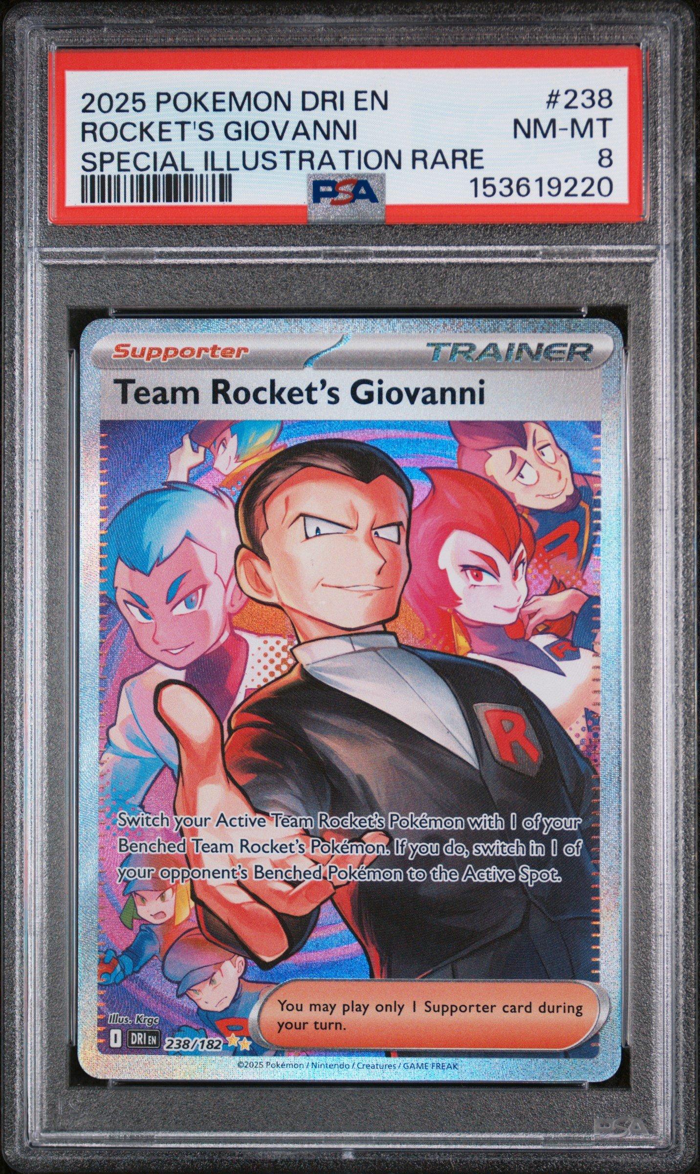 2025 Pokemon Dri En-destined Rivals 238 Team Rocket's Giovanni