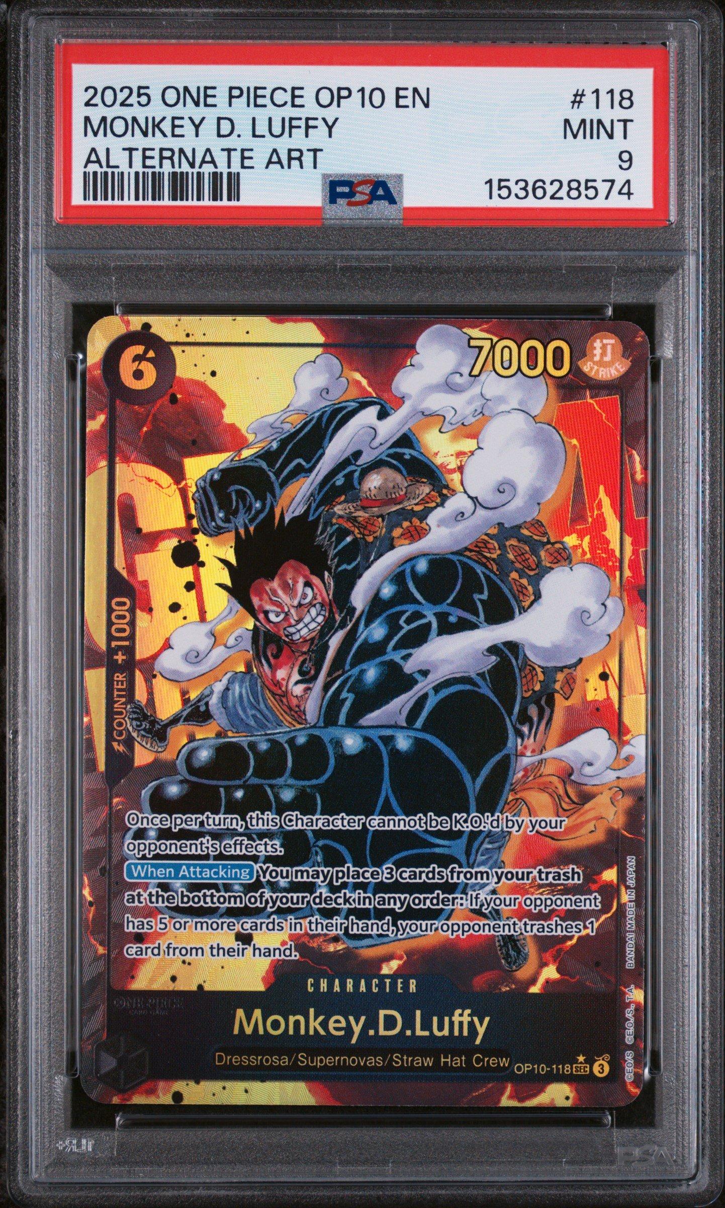 2025 One Piece Op10-royal Blood 118 Monkey D. Luffy Alternate Art