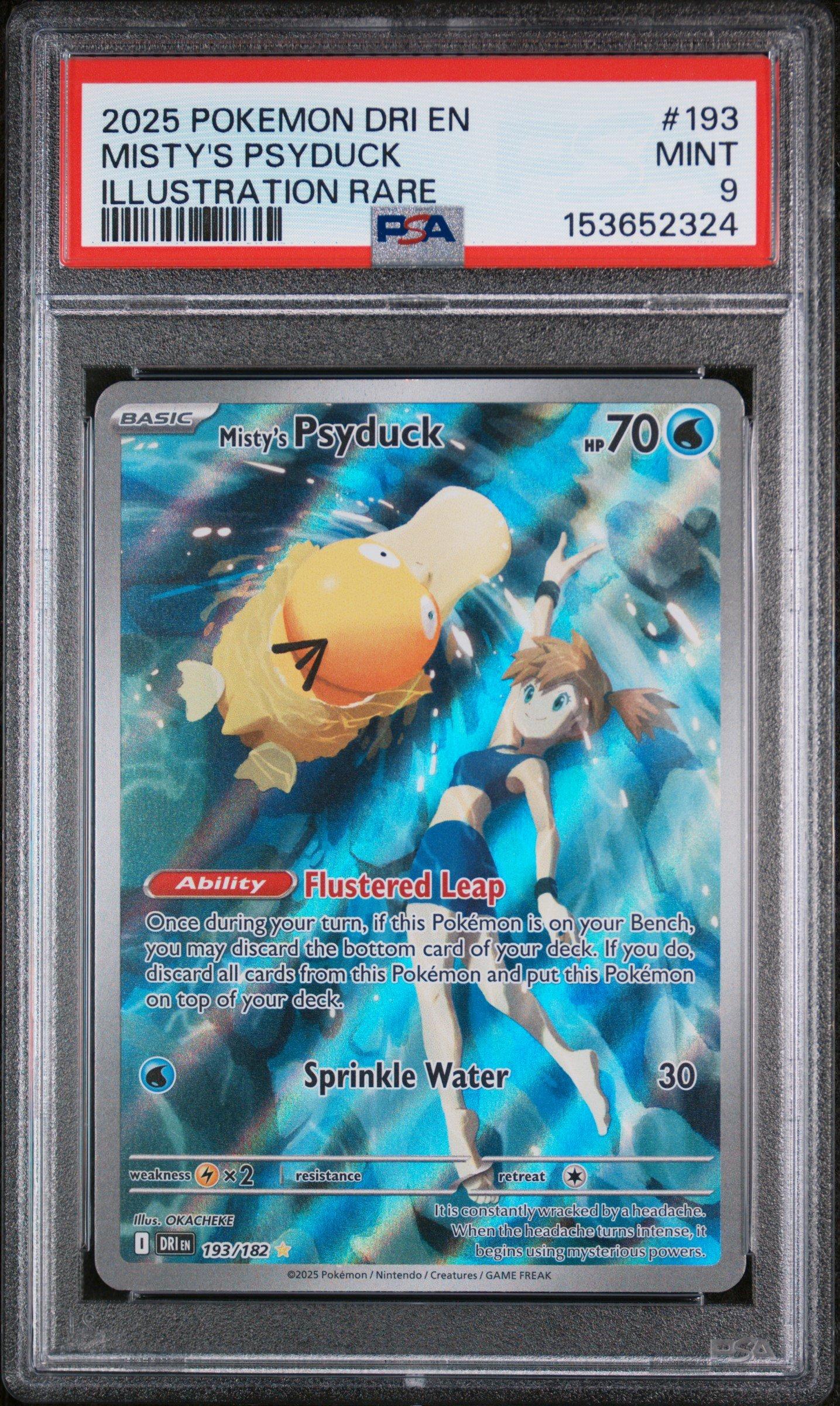 graded psyduck card PSA 10 Misty's #071 Heat Wave Arena SV9a Japanese Pokemon Violet 151 Type Psyduck - Legendary Collection #88