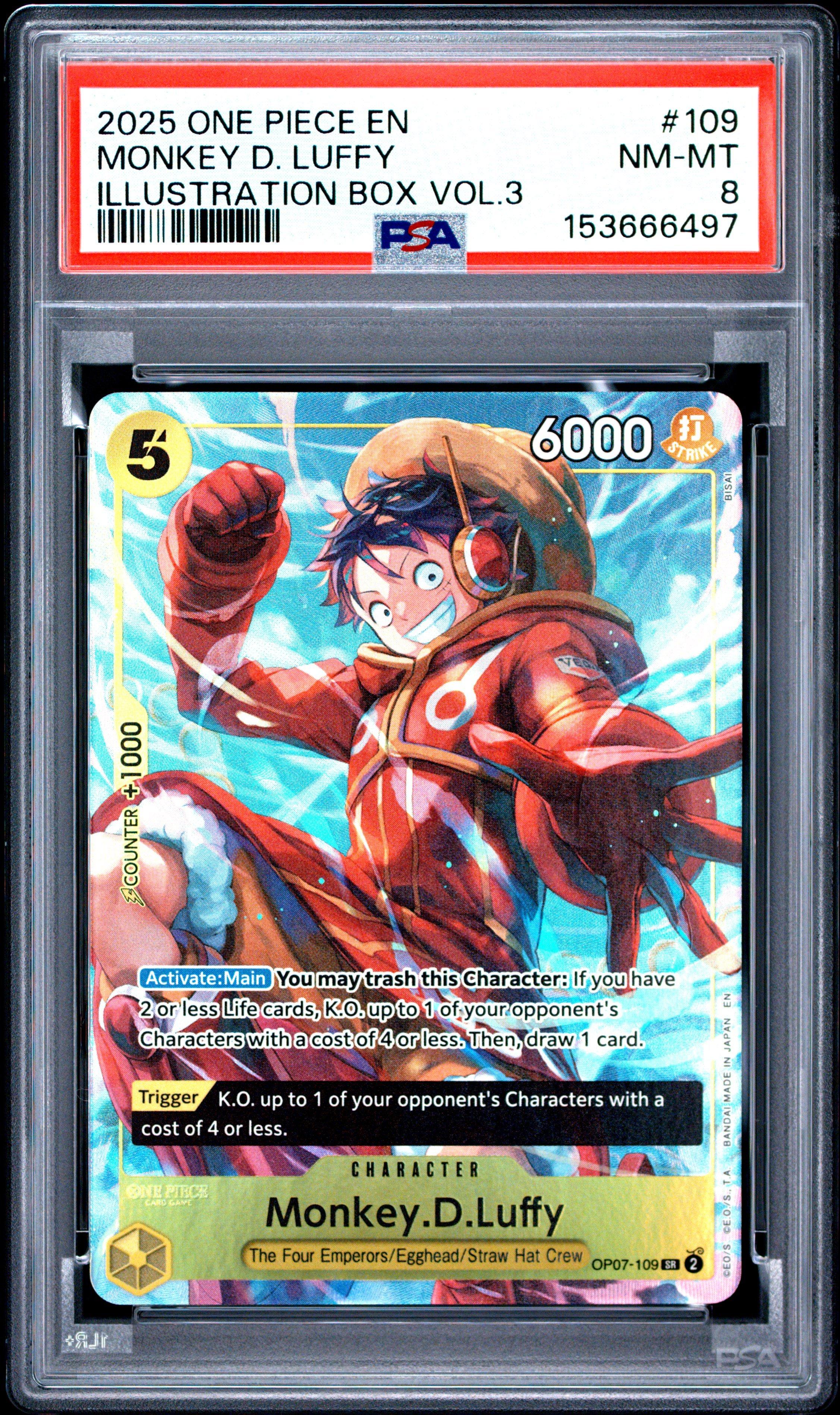 2025 One Piece Promos 109 Monkey D. Luffy Illustration Box Vol.3