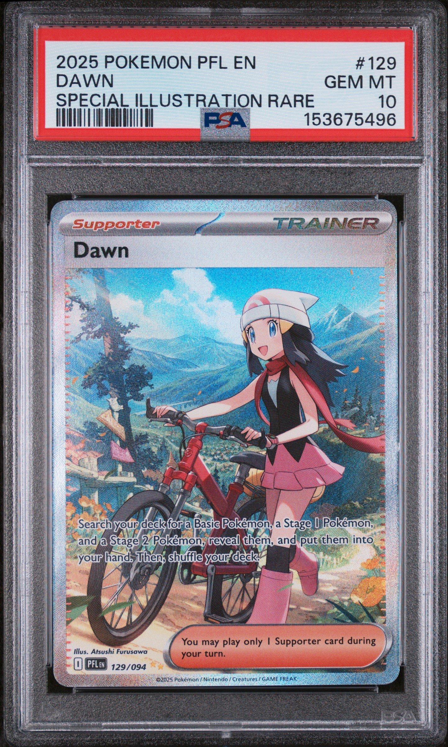 2025 Pokemon Pfl En-phantasmal Flames 129 Dawn Special