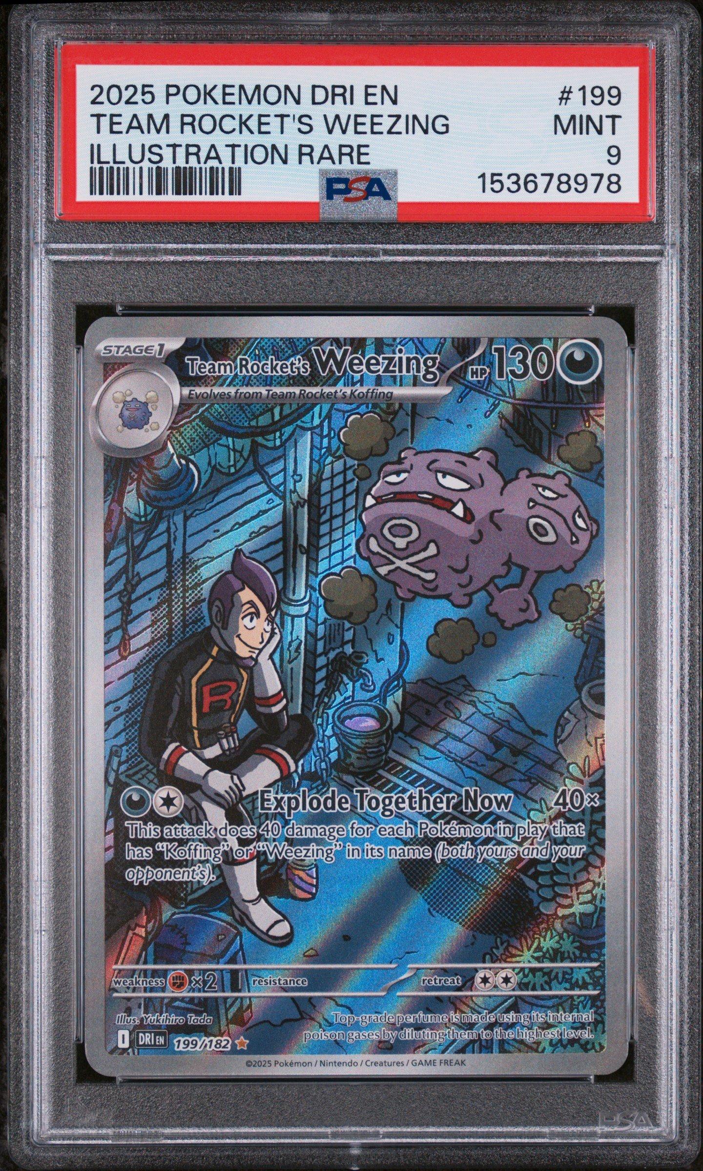 2025 Pokemon Dri En-destined Rivals 199 Team Rocket's Weezing