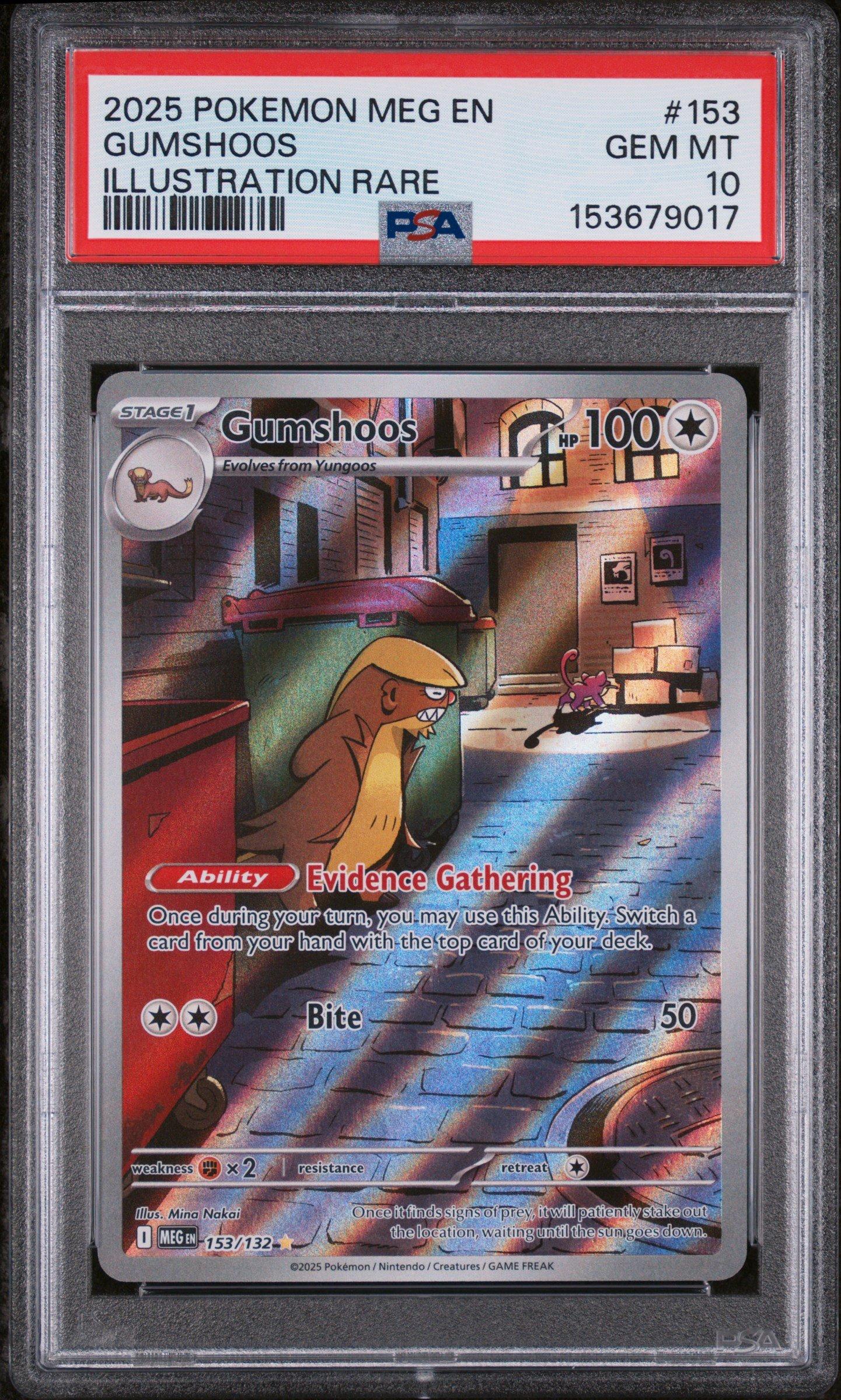 pokemon card gumshoos - SM97 (Prerelease) [Staff] - SM Promos Fx2 / / 1 Artist 2025 Pokemon Meg En-mega Evolution