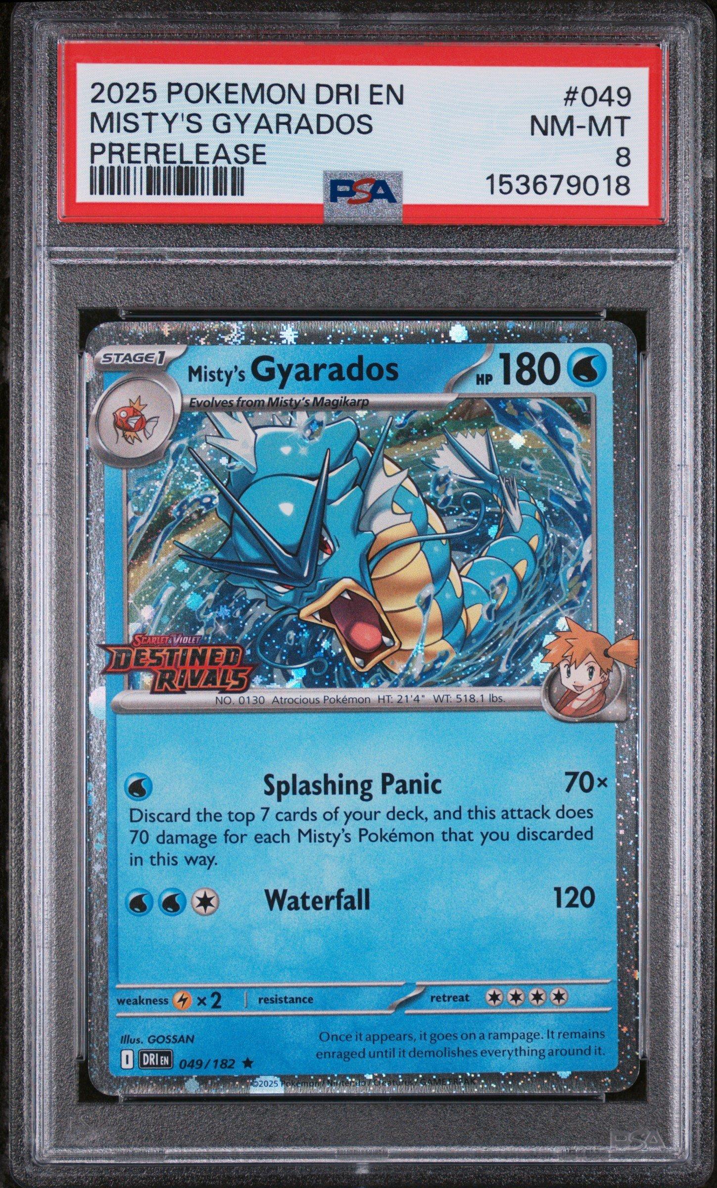 2025 Pokemon Dri En-destined Rivals 049 Misty's Gyarados