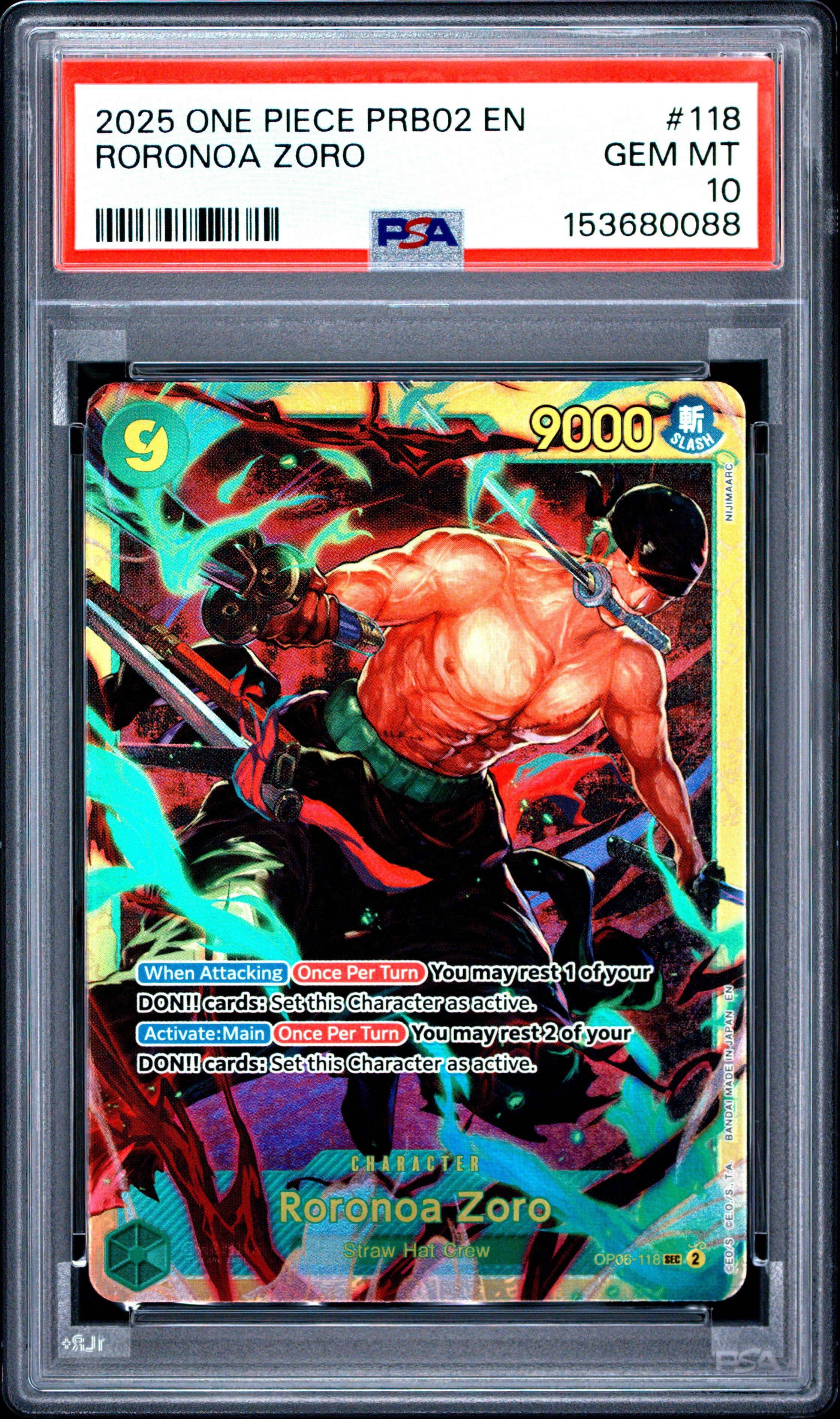 2025 One Piece Prb02-premium Booster -one Piece Card The Best- Vol