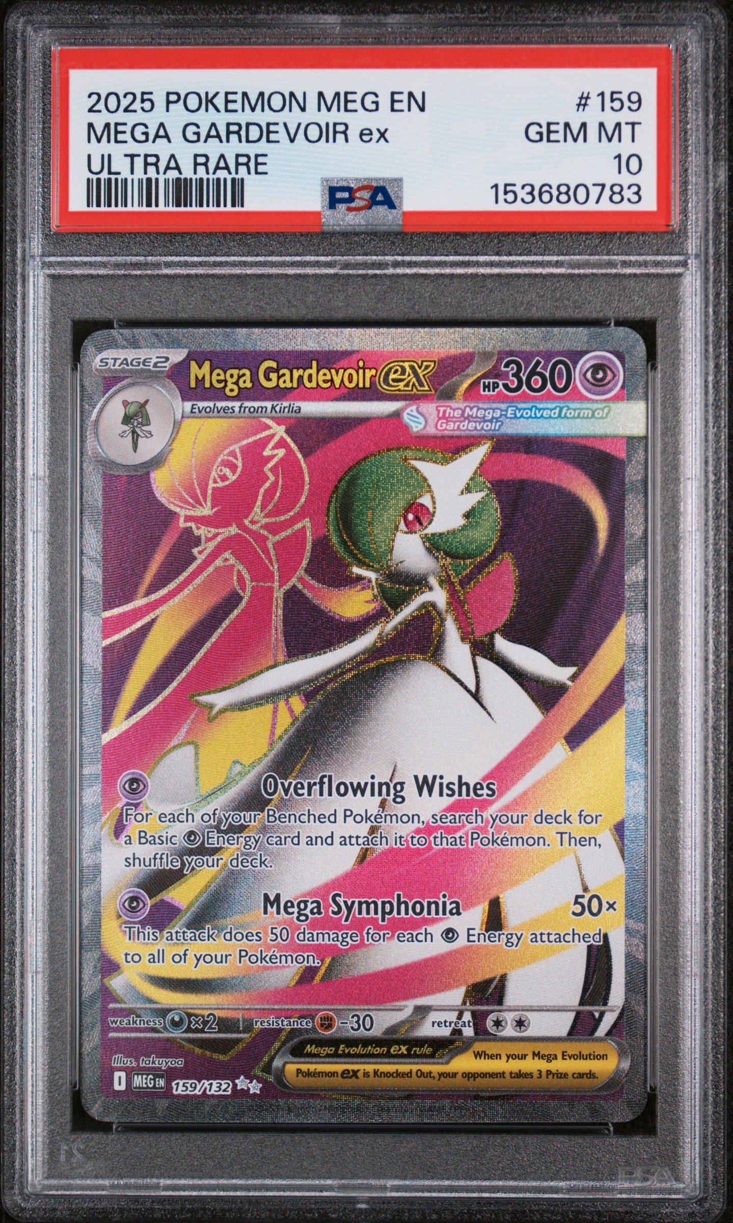 【PSA10】メガサーナイトex MUR MEGA GARDEVOIR 2025 Pokemon Meg En-mega Evolution 159 Mega Gardevoir Ex Ultra