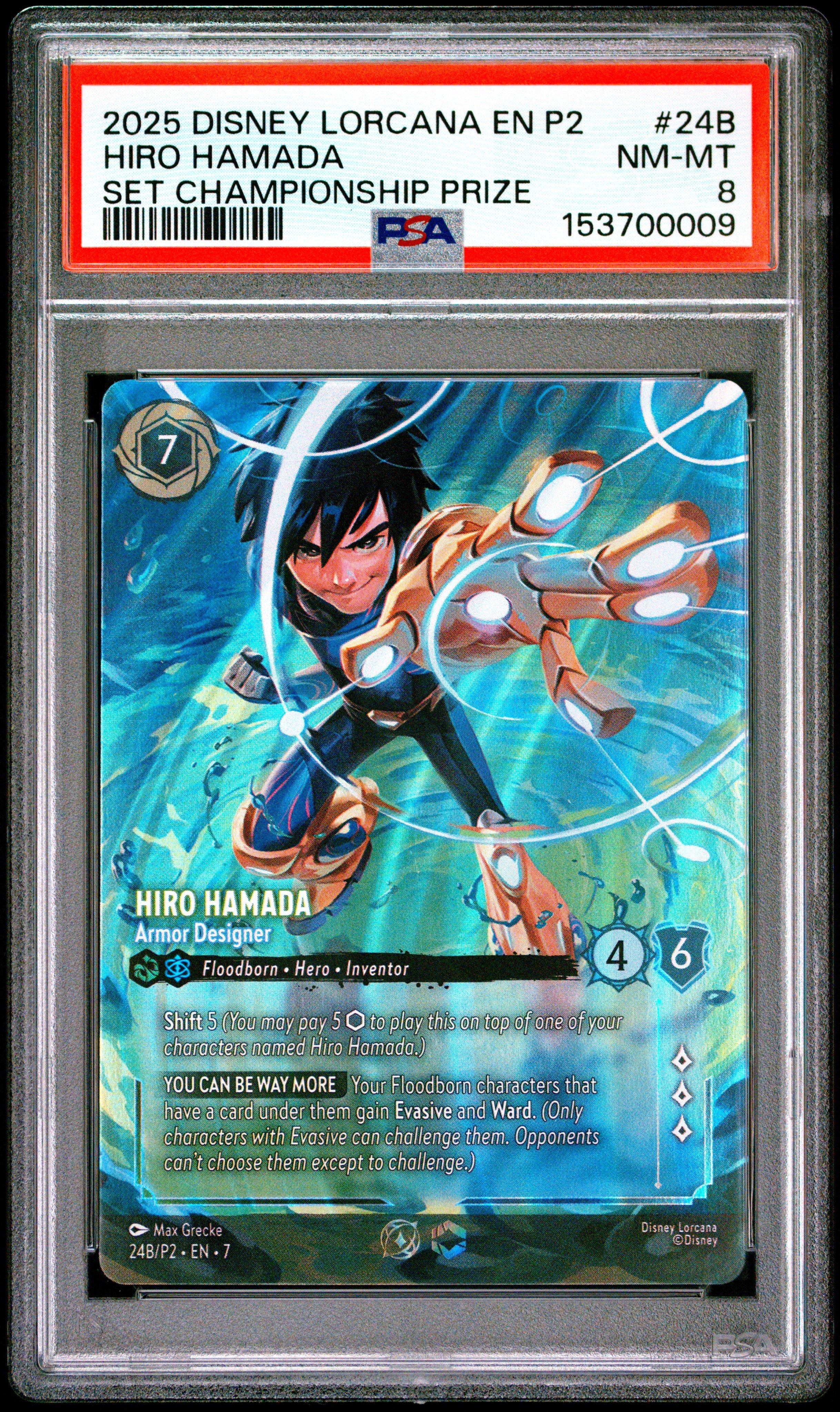 2025 Disney Lorcana En P2-promo 24b Hiro Hamada - Armor Designer