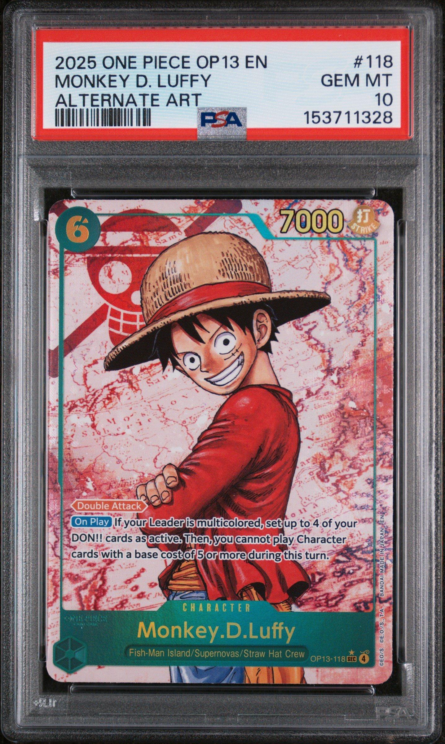 2025 One Piece Op13-carrying On His Will 118 Monkey D. Luffy