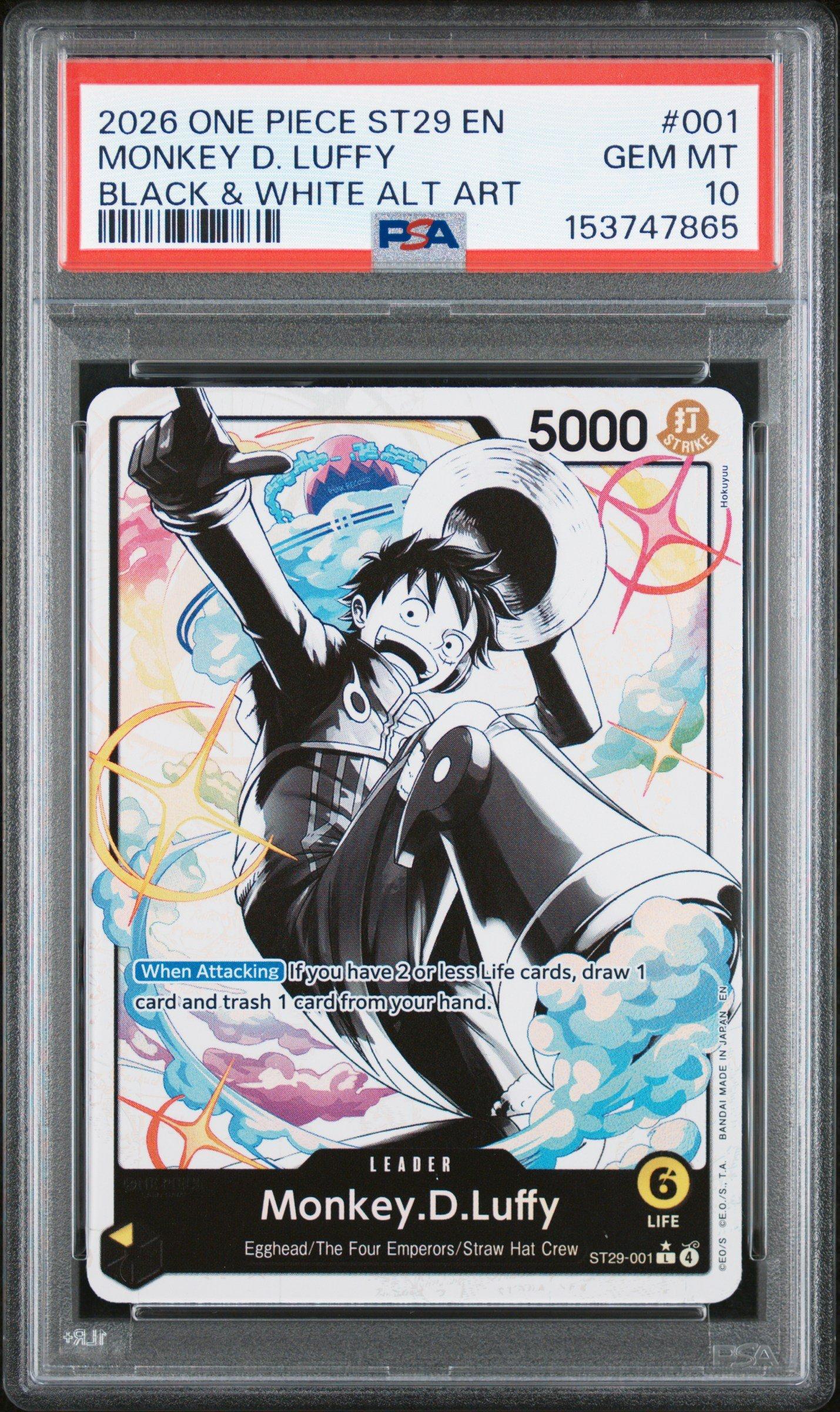 2026 One Piece Starter Deck St29-egghead 001 Monkey D. Luffy Black