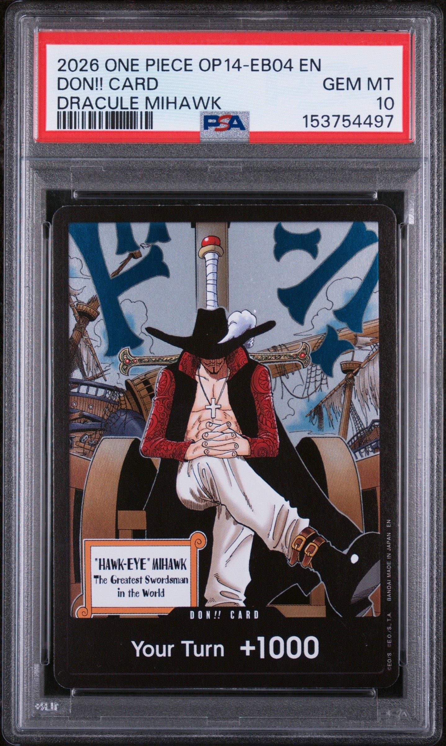 2026 One Piece Op14-eb04-the Azure Sea's Seven Don!! Card Dracule