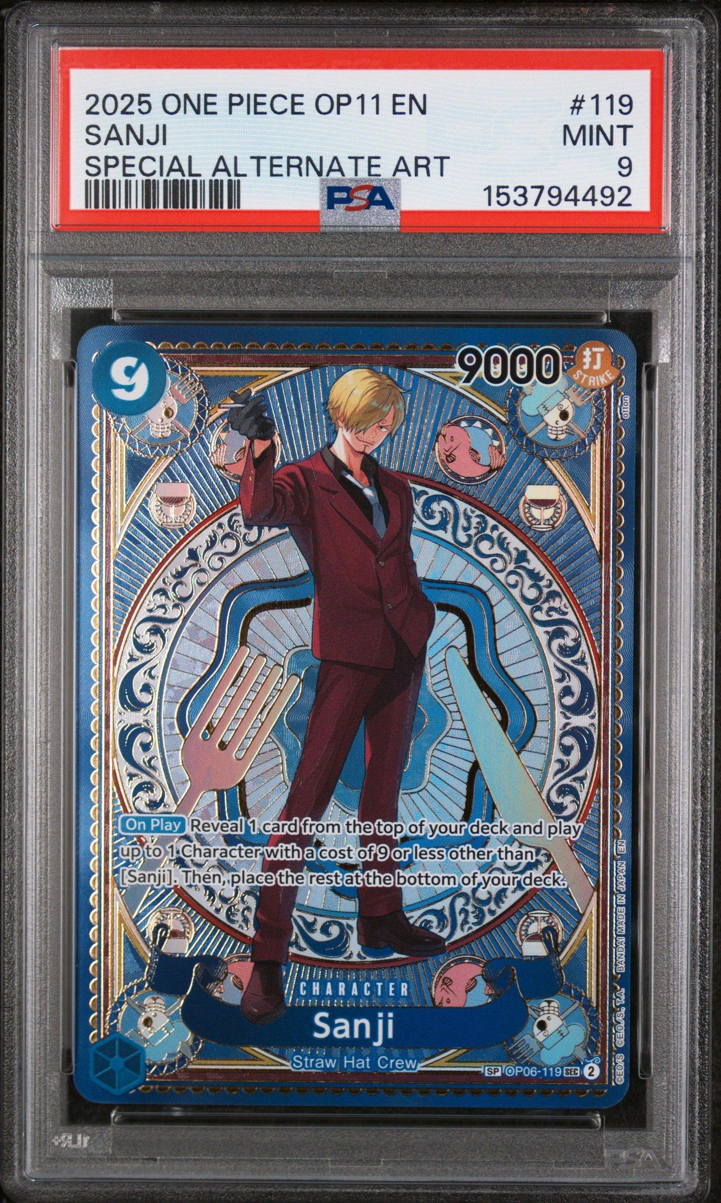 2025 One Piece Op11-a Fist Of Divine Speed 119 Sanji Special
