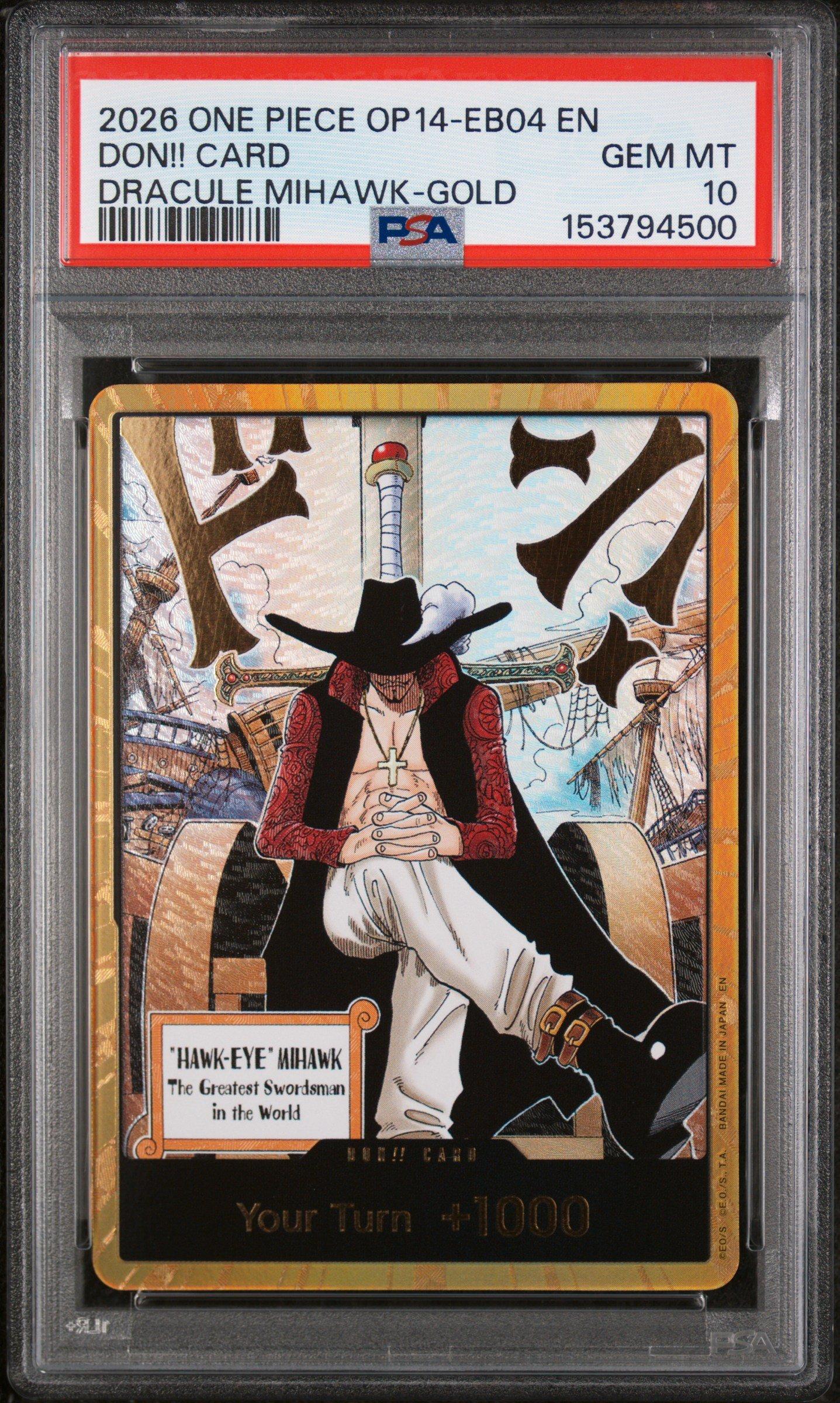 2026 One Piece Op14-eb04-the Azure Sea's Seven Don!! Card Dracule