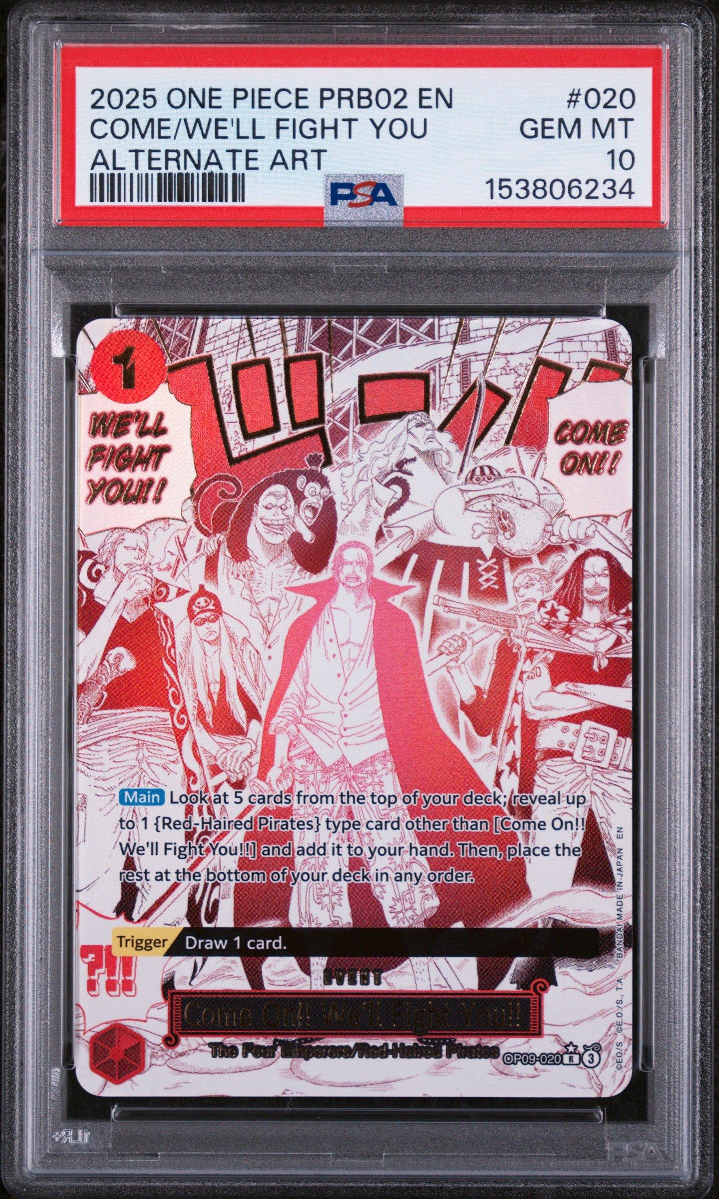 2025 One Piece Prb02-premium Booster -one Piece Card The Best- Vol