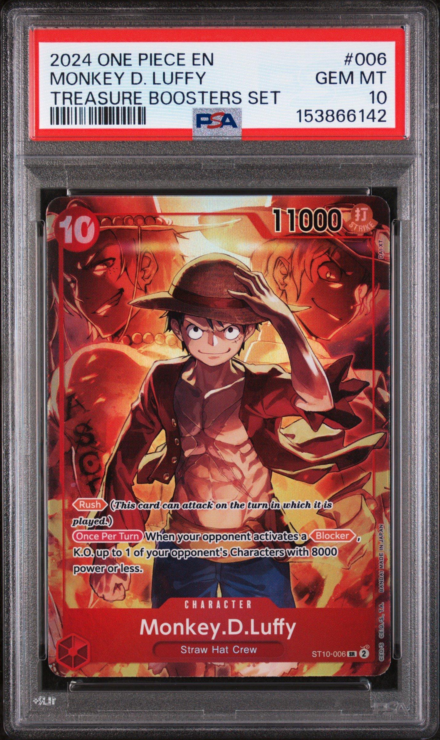 2024 One Piece Promos 006 Monkey D. Luffy Treasure Boosters Set