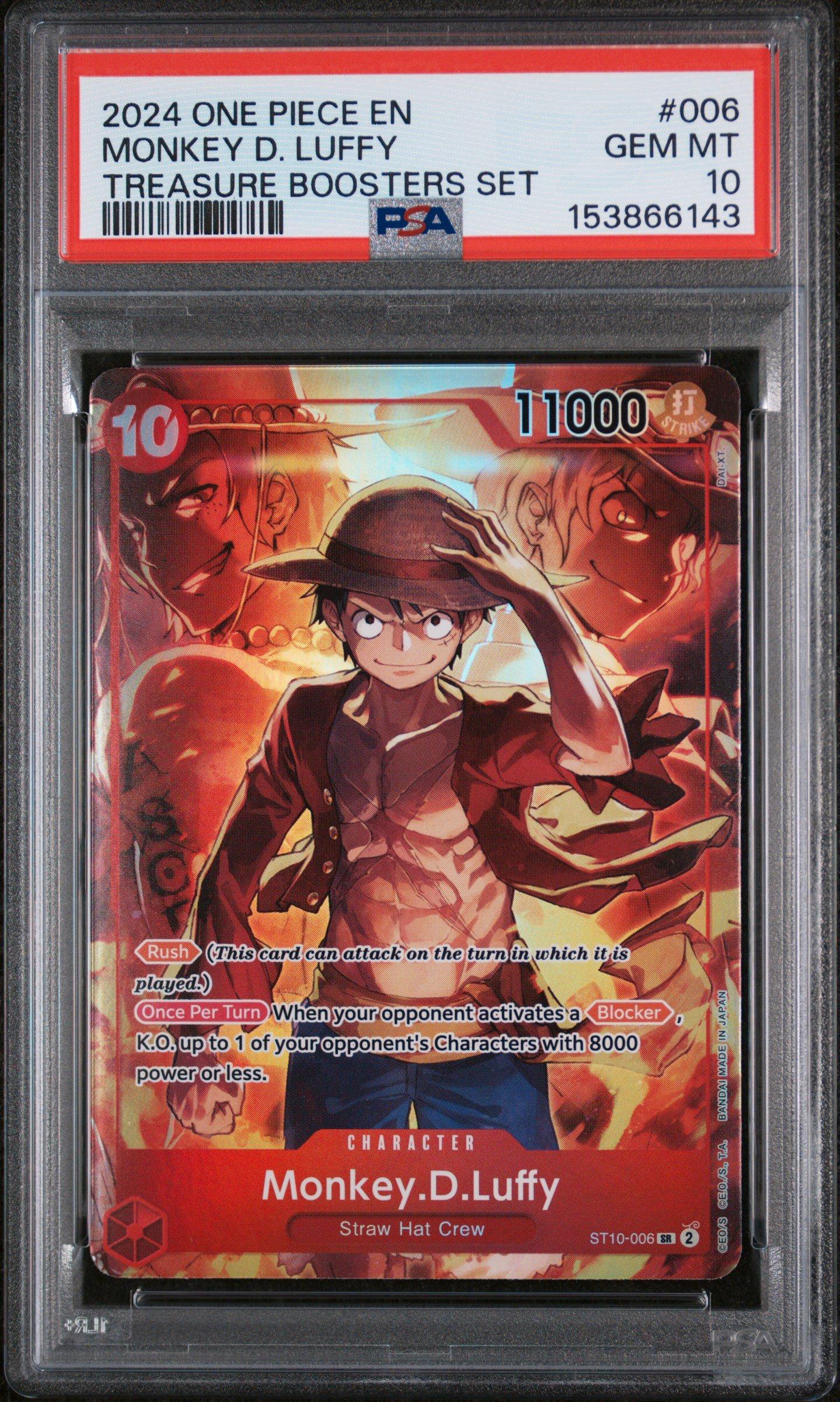 2025 One Piece Op10-royal Blood 118 Monkey D. Luffy PSA 10 Graded 
