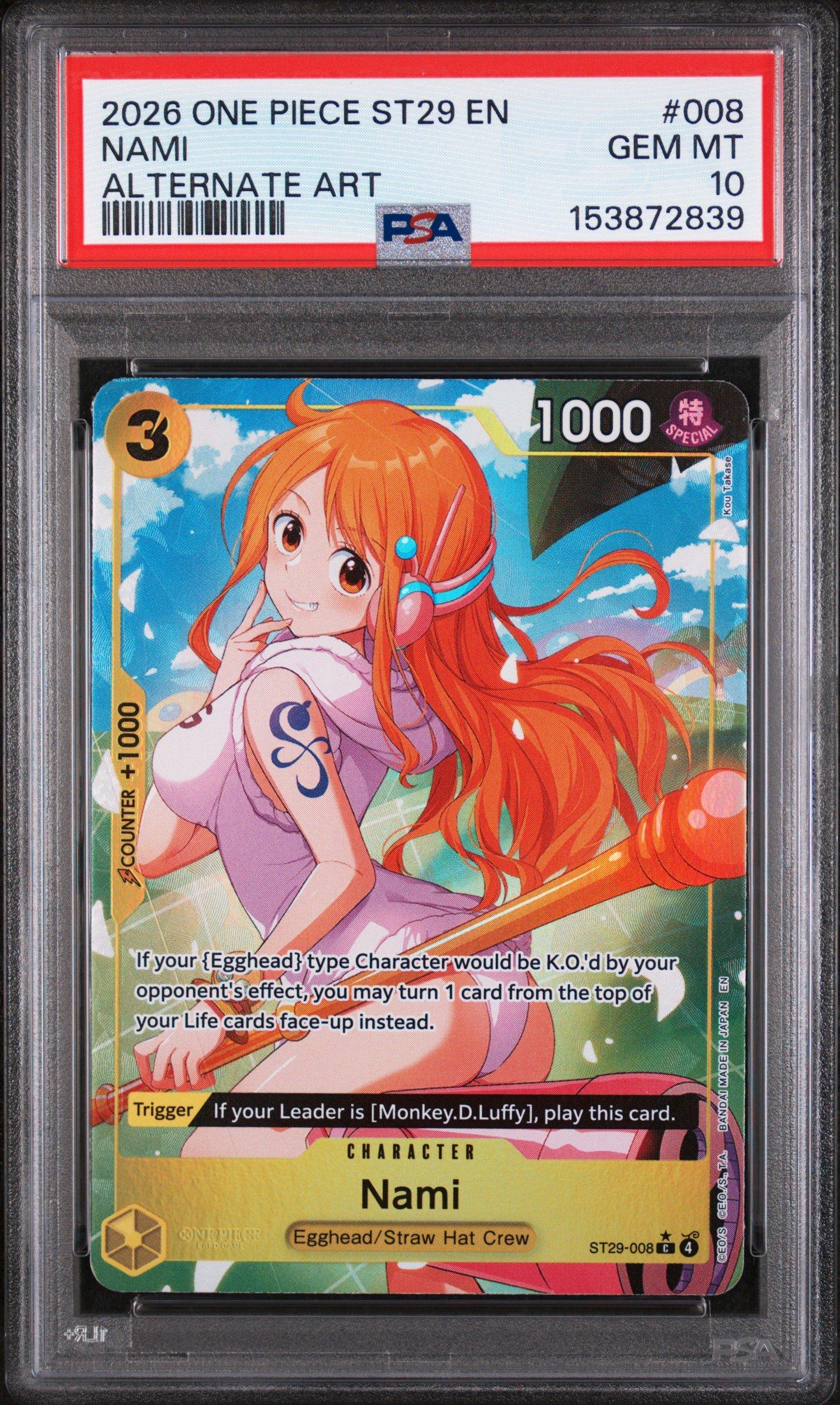 nami 2026 One Piece Starter Deck St29-egghead 008 Nami Alternate Art