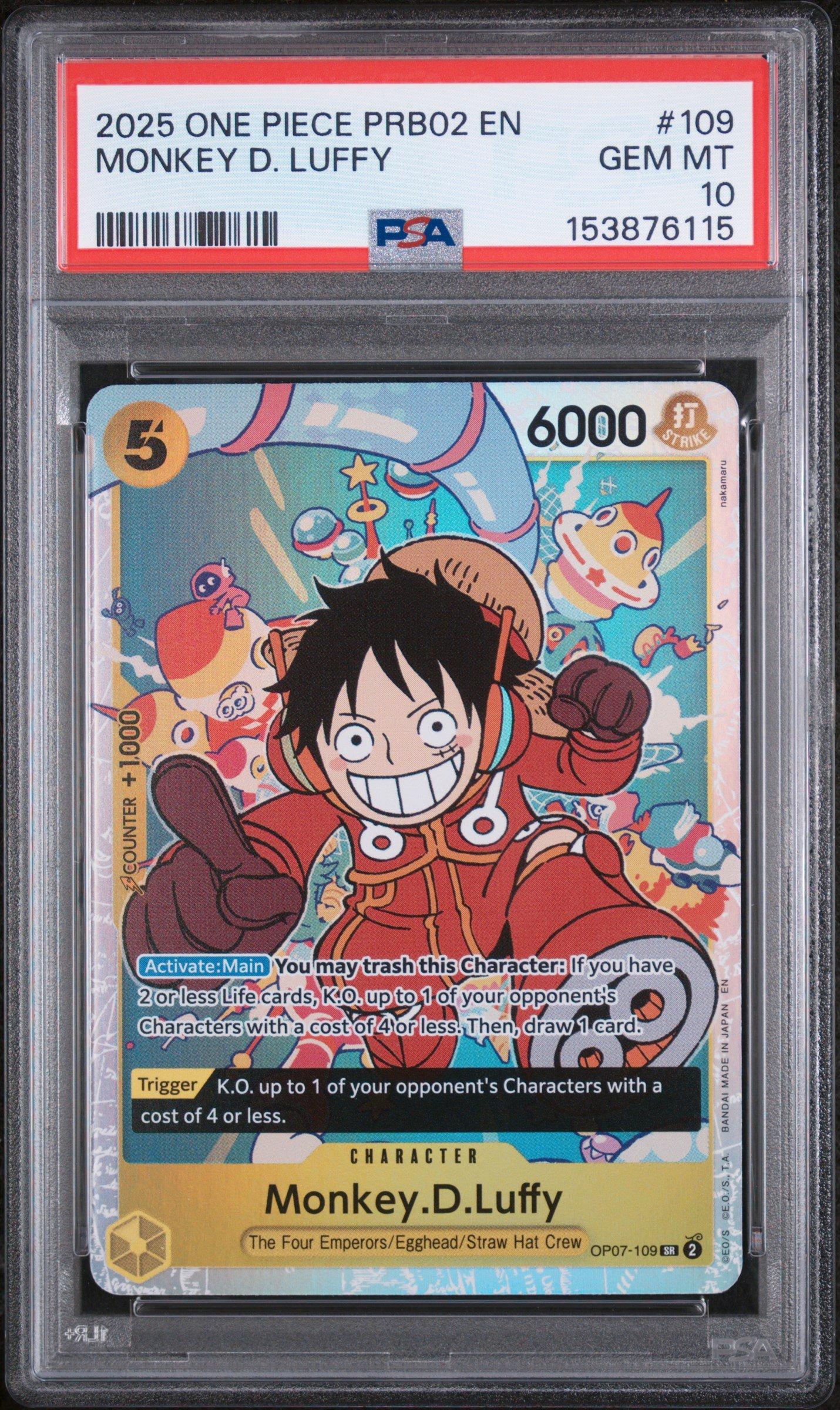 2025 One Piece Prb02-premium Booster -one Piece Card The Best- Vol