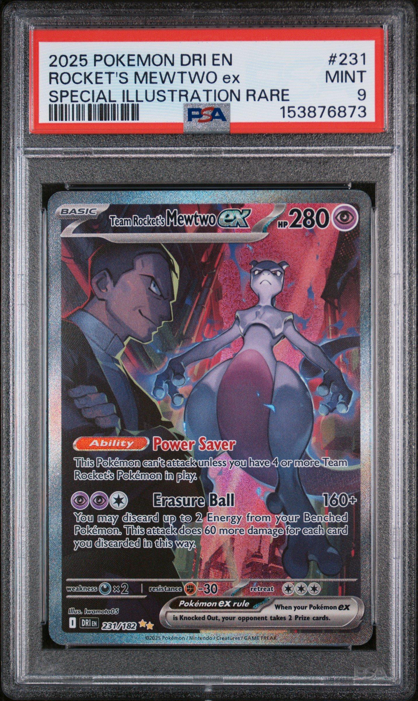 2025 Pokemon Dri En-destined Rivals 231 Team Rocket's Mewtwo Ex