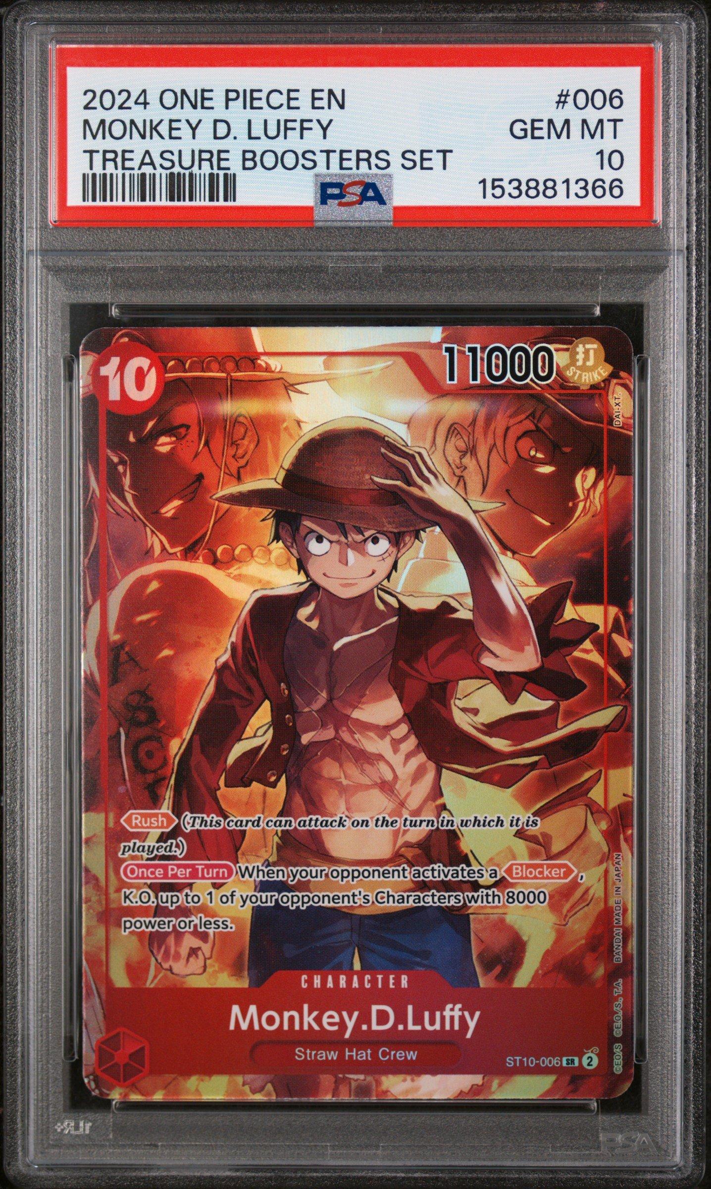 2024 One Piece Promos 006 Monkey D. Luffy Treasure Boosters Set
