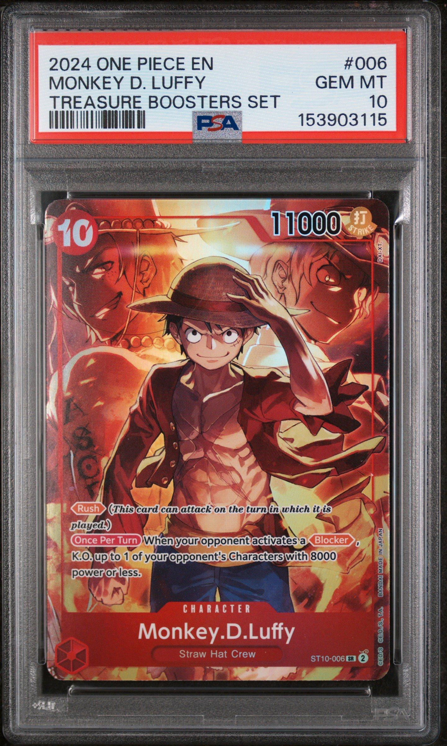 2024 One Piece Promos 006 Monkey D. Luffy Treasure Boosters Set