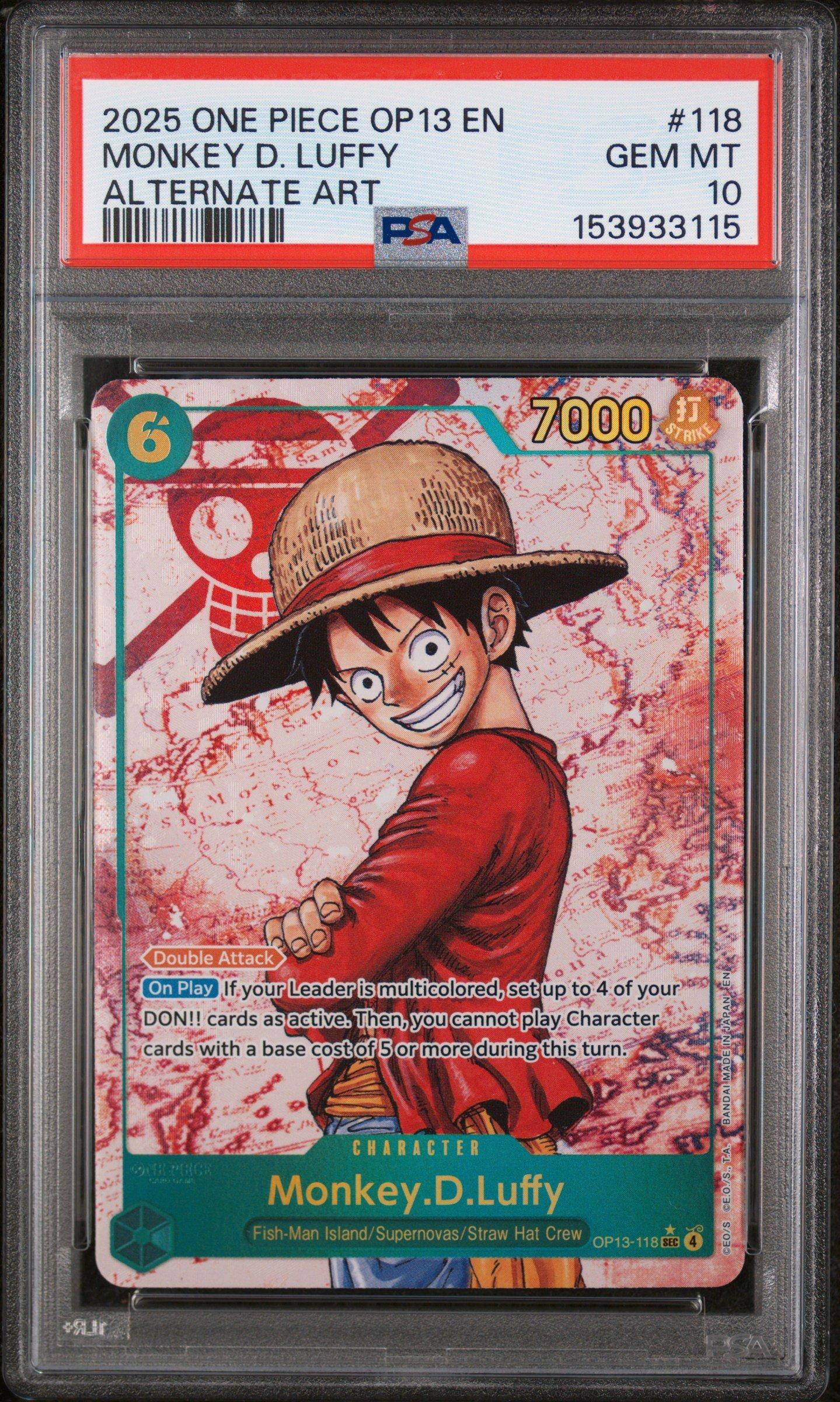 2025 One Piece Op13-carrying On His Will 118 Monkey D. Luffy