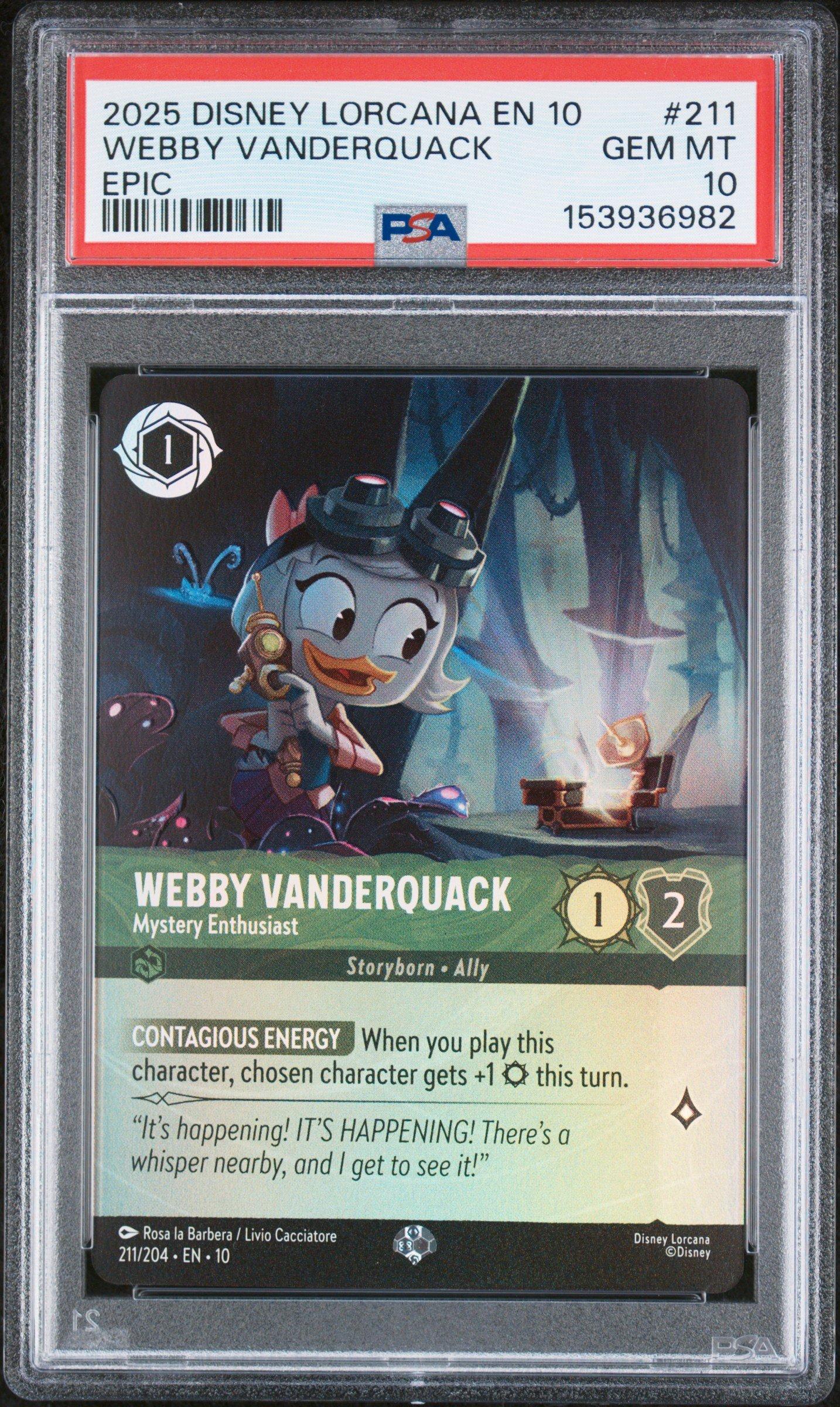 2025 Disney Lorcana En 10-whispers In The Well 211 Webby