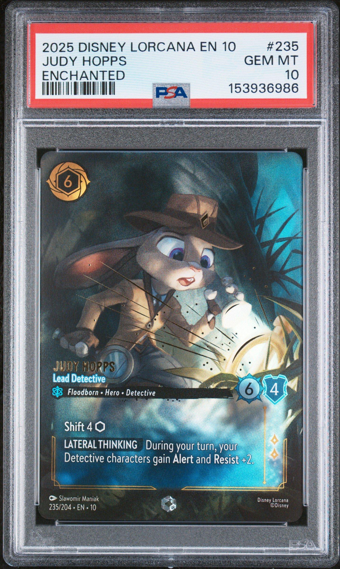 judy hopps lorcana card - (Optimistic Officer) - 152/204 (They can challenge as if they had Evasive 010-235 Judy Hopps - Lead