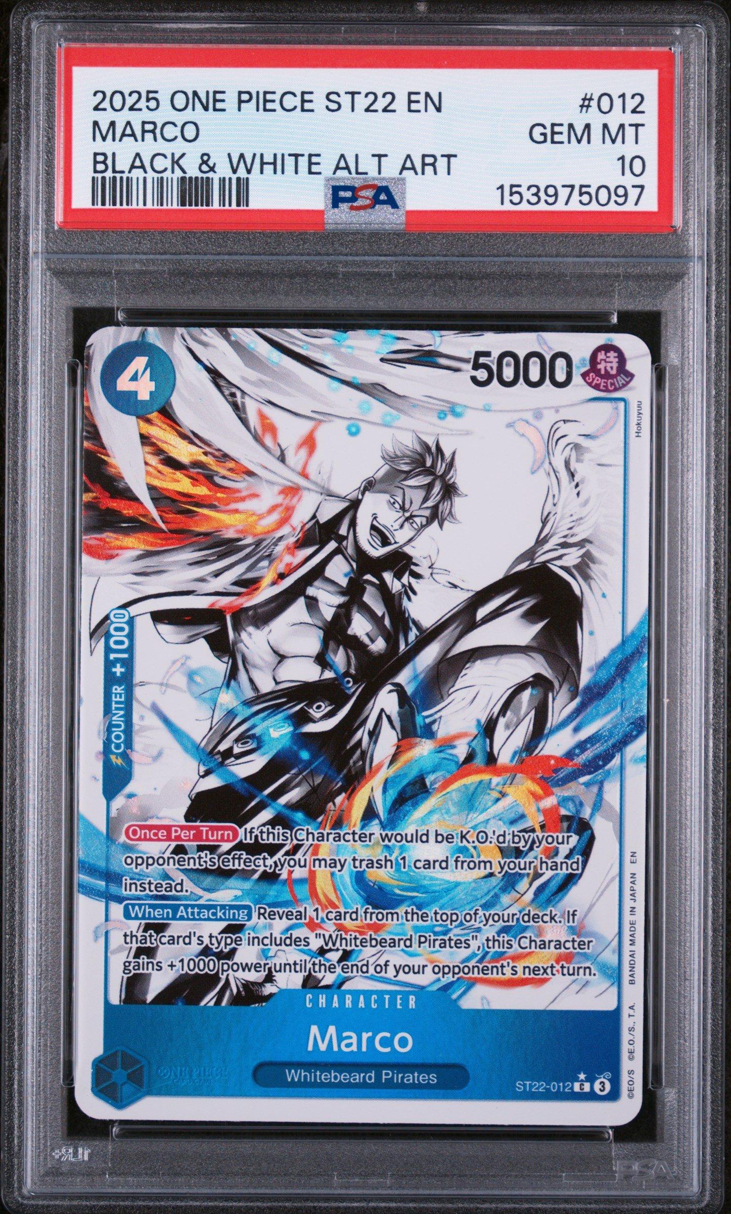 2025 One Piece Starter Deck St22-ace & Newgate 012 Marco Black