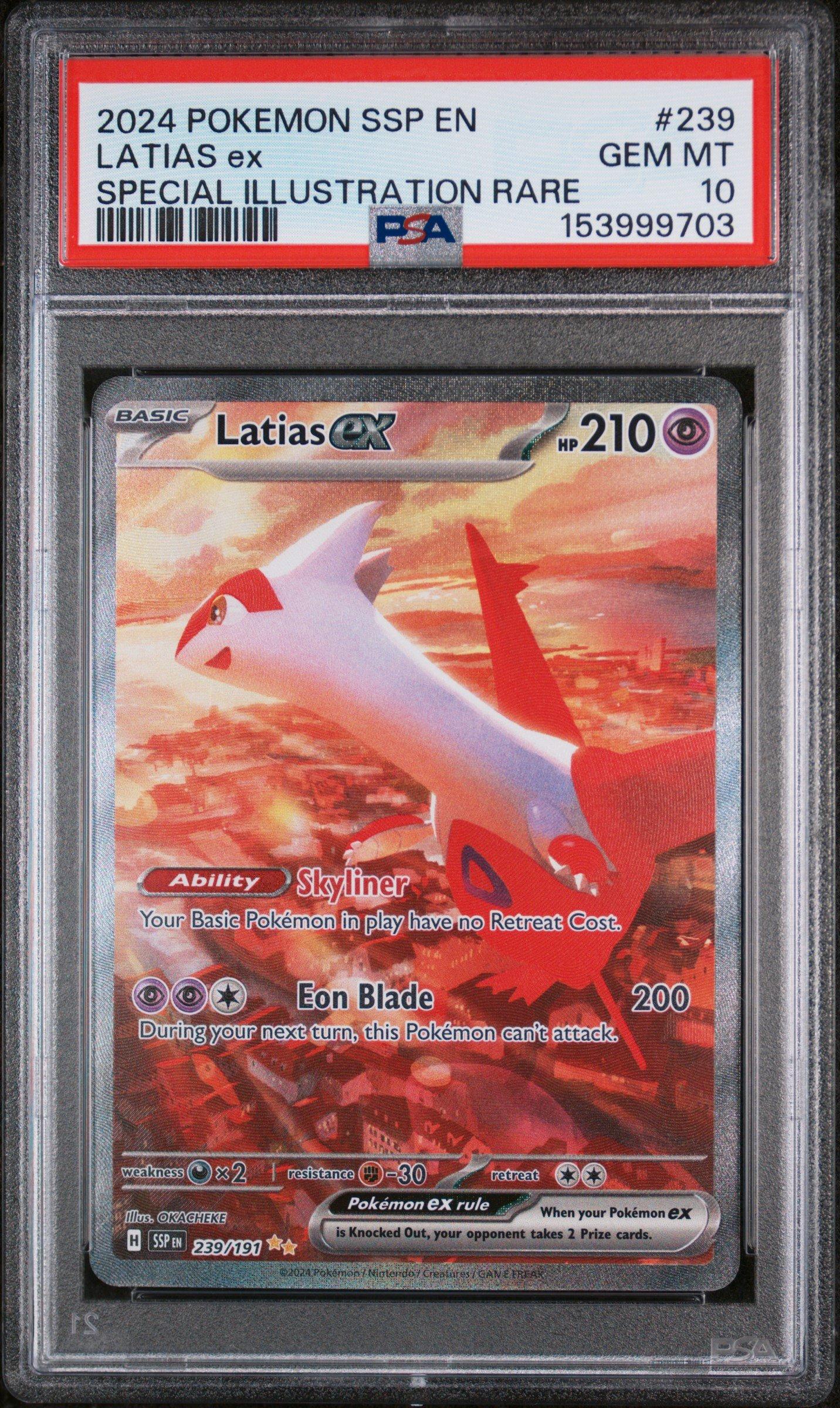 2024 Pokemon Ssp En-surging Sparks 239 Latias Ex Special